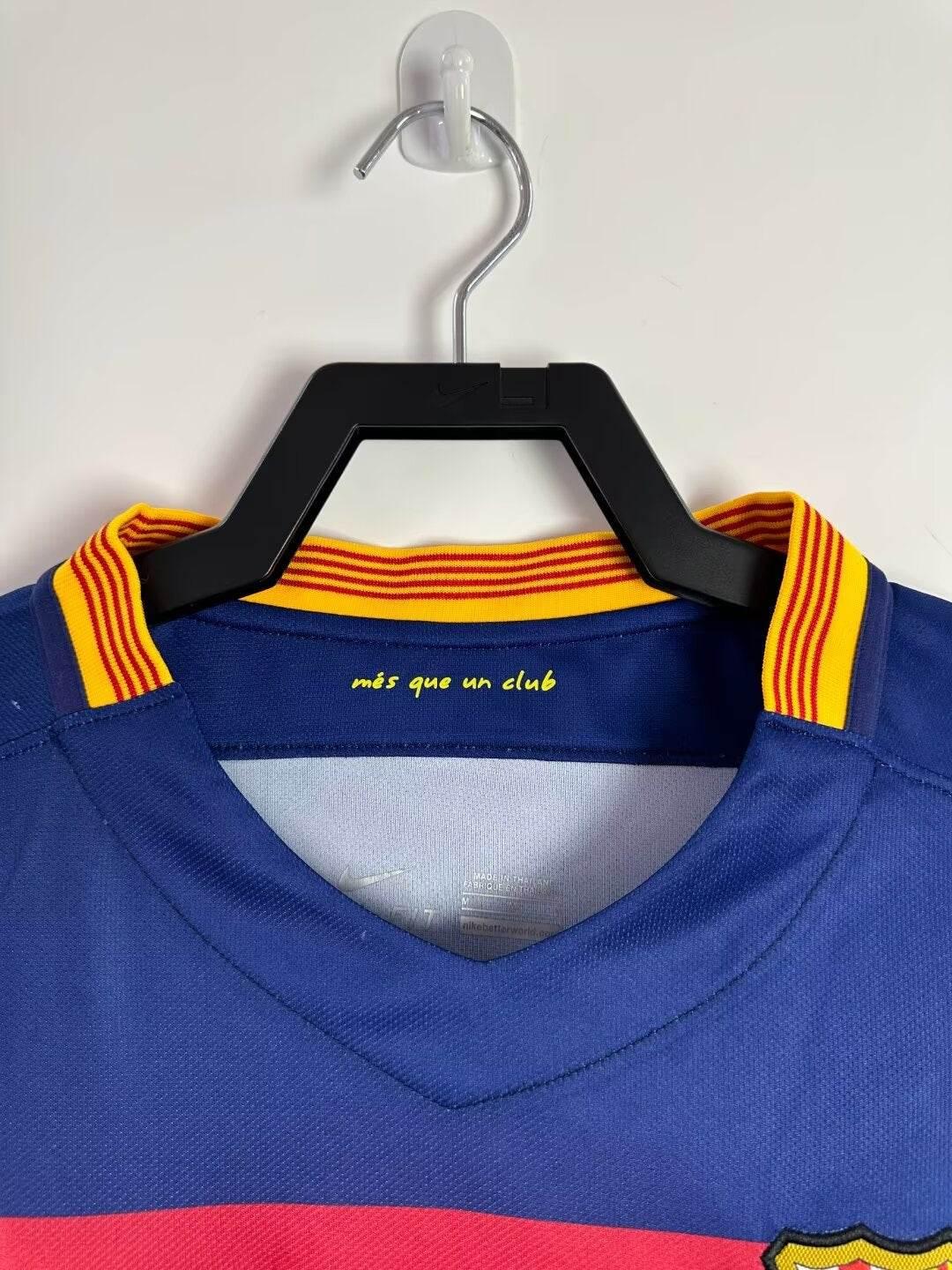 CAMISETA BARCELONA I 15/16 HOMBRE (RETRO) MANGA LARGA - ZonaCamisetas