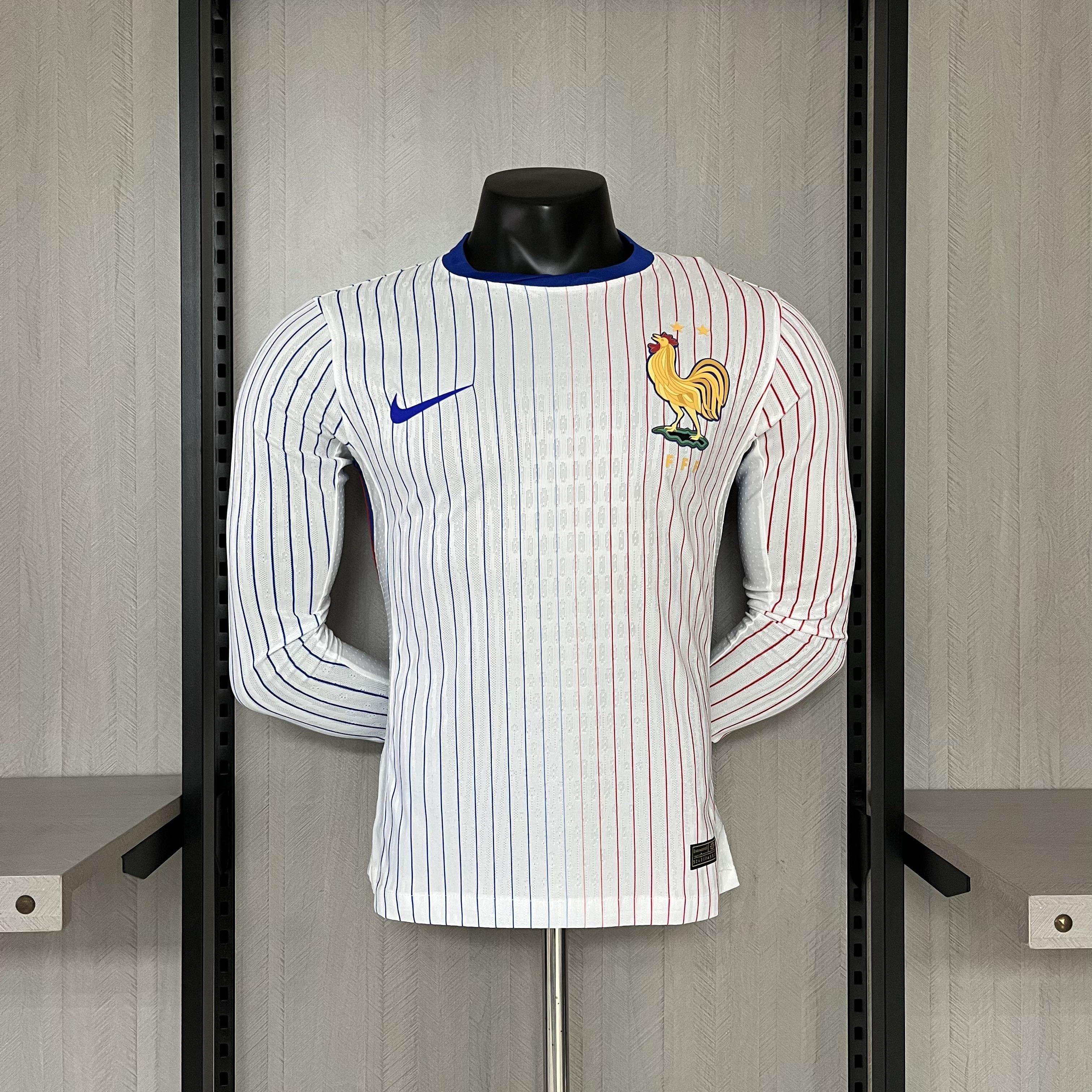 CAMISETA FRANCIA II EURO 2024 MANGA LARGA HOMBRE (VERSIÓN JUGADOR) - ZonaCamisetas