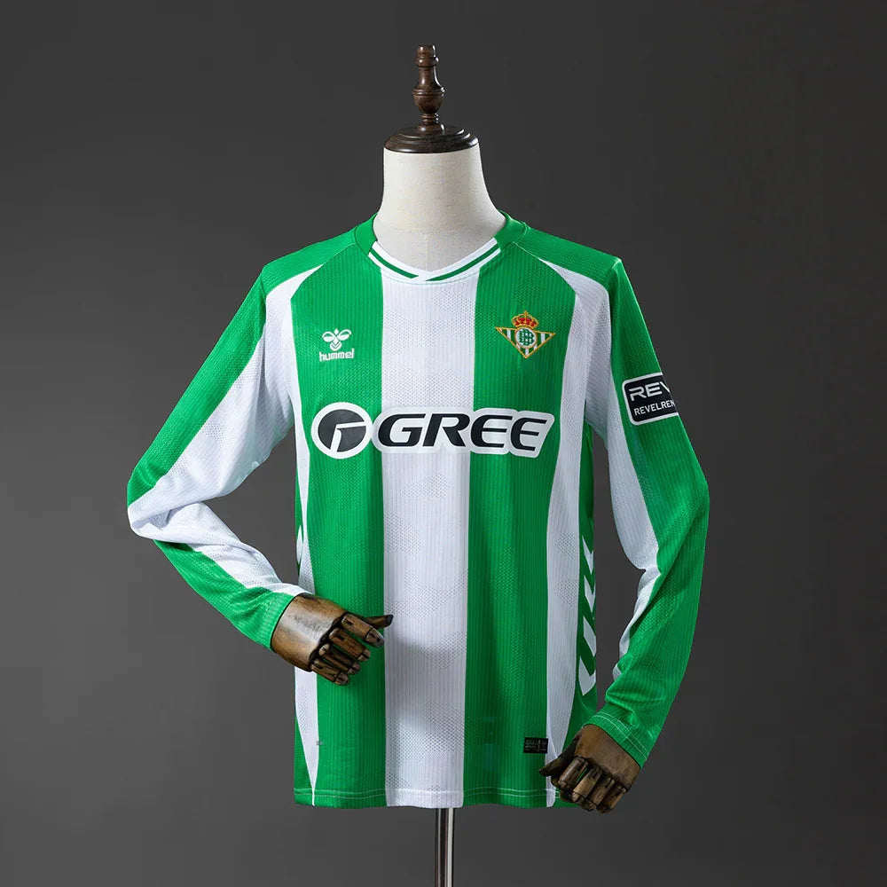 CAMISETA REAL BETIS I 25/26 HOMBRE MANGA LARGA (VERSIÓN FAN) - ZonaCamisetas