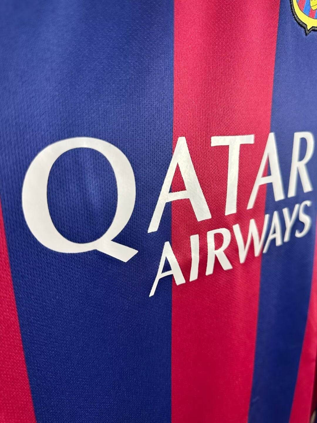 CAMISETA BARCELONA I 14/15 HOMBRE (RETRO) MANGA LARGA - ZonaCamisetas