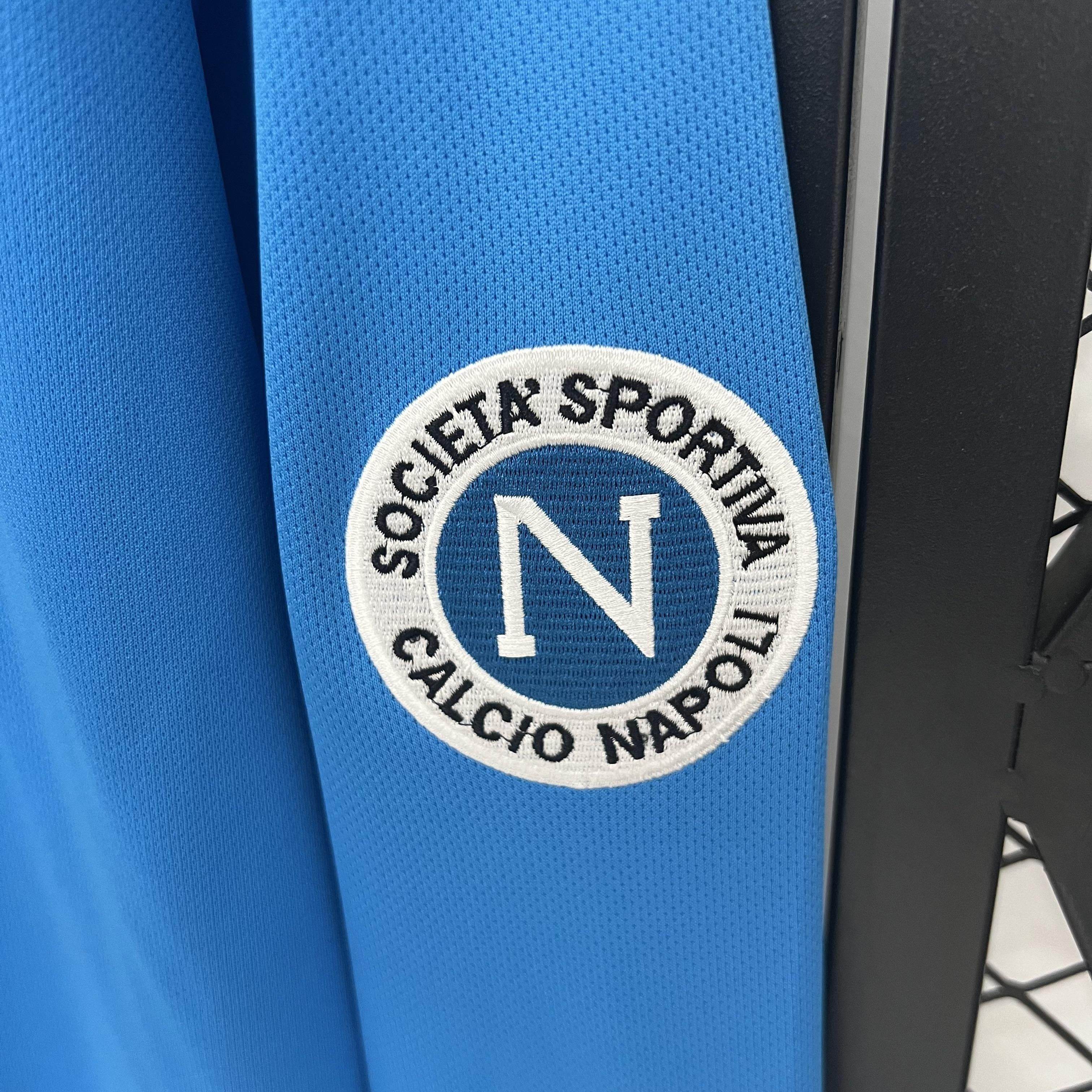CAMISETA NAPOLI I 87/88 HOMBRE (RETRO) MANGA LARGA - ZonaCamisetas