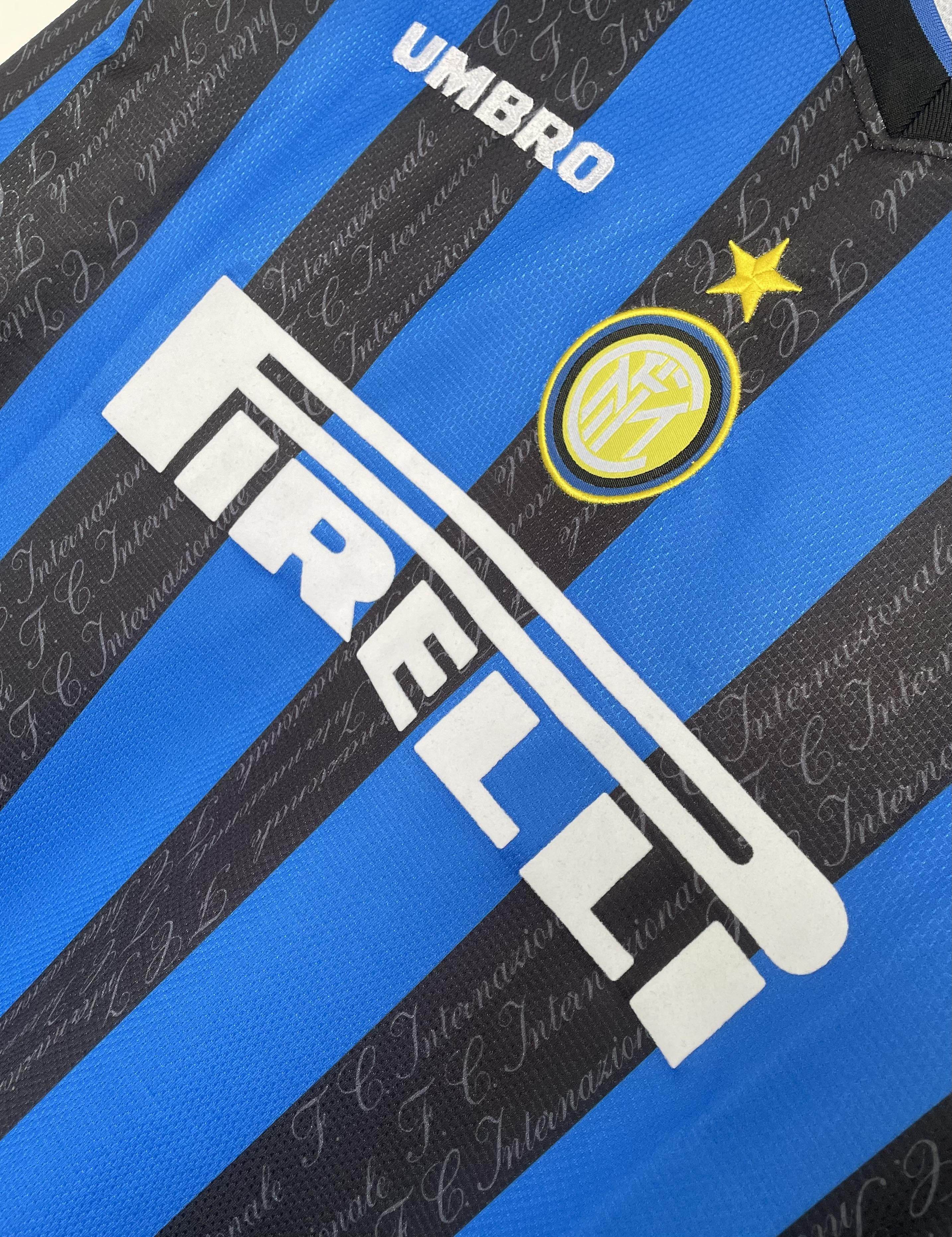 CAMISETA INTER DE MILAN I 97/98 HOMBRE MANGA LARGA (RETRO) - ZonaCamisetas