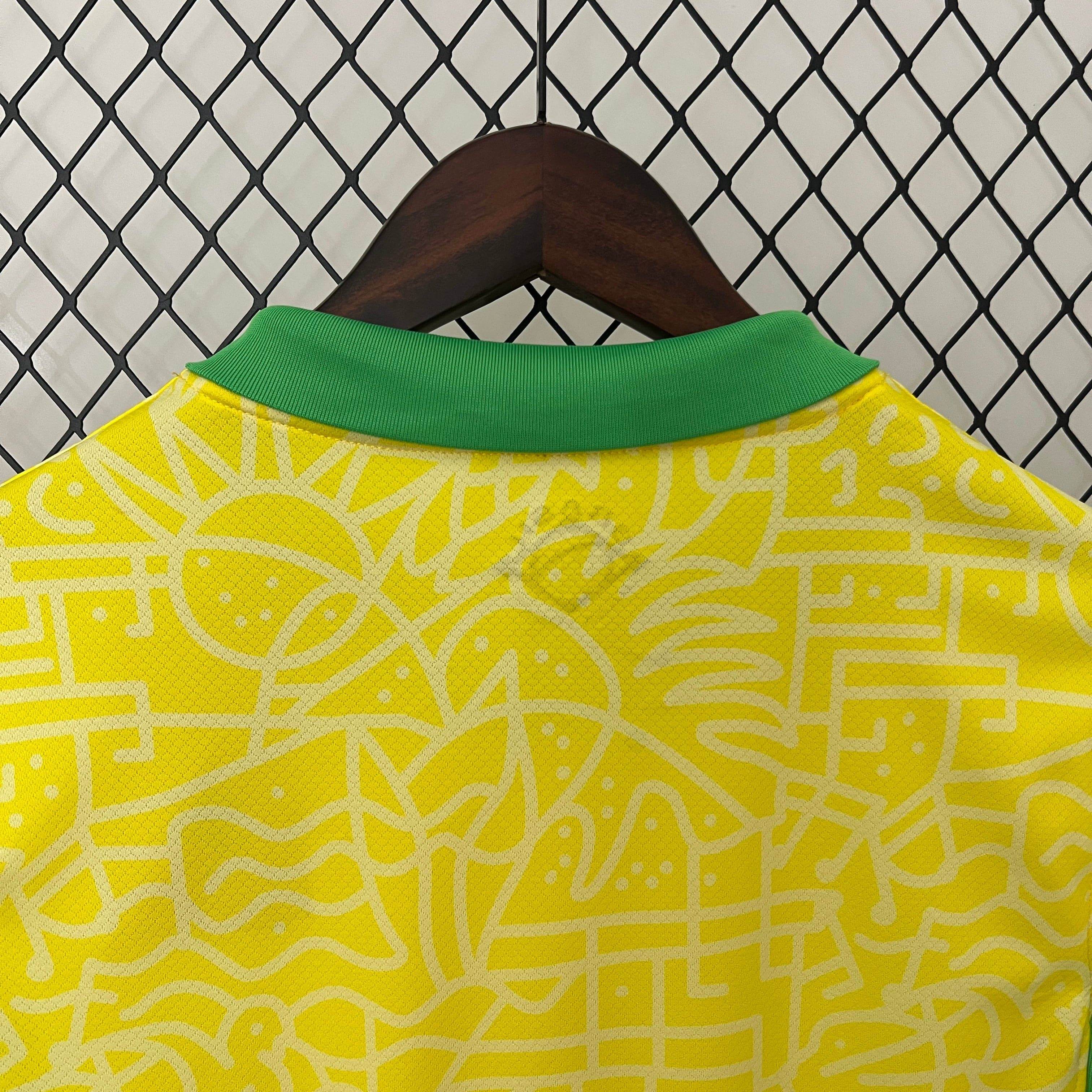 CAMISETA BRASIL I 2024 MUJER (VERSIÓN FAN) - ZonaCamisetas