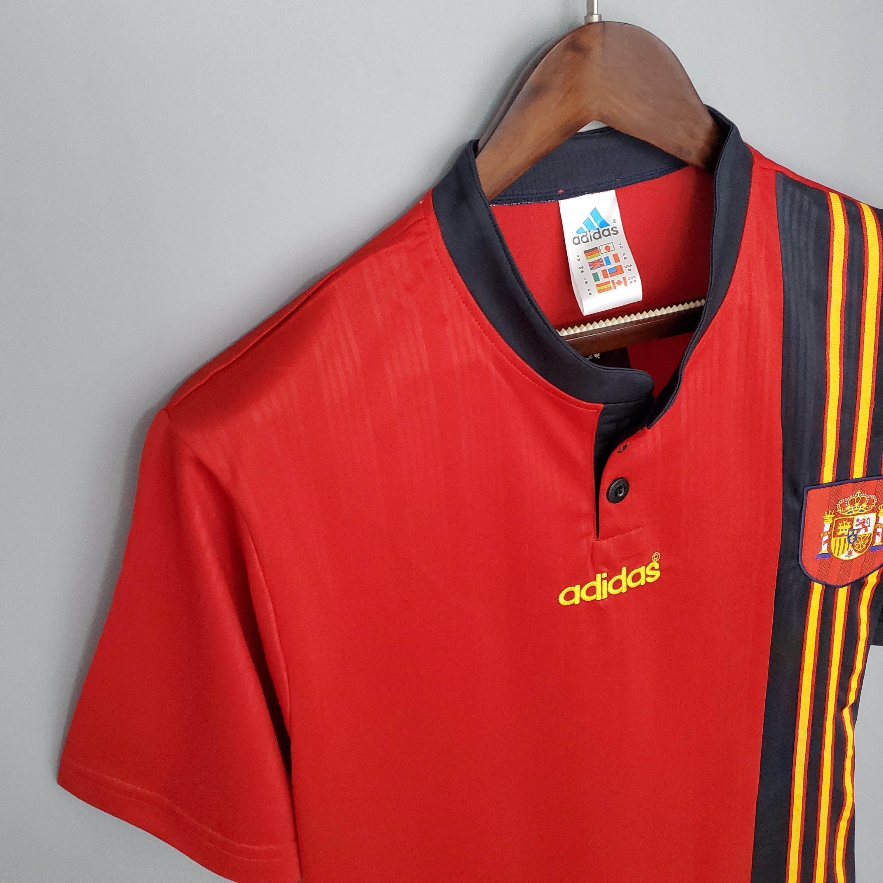 CAMISETA ESPAÑA I 96 HOMBRE (RETRO) - ZonaCamisetas