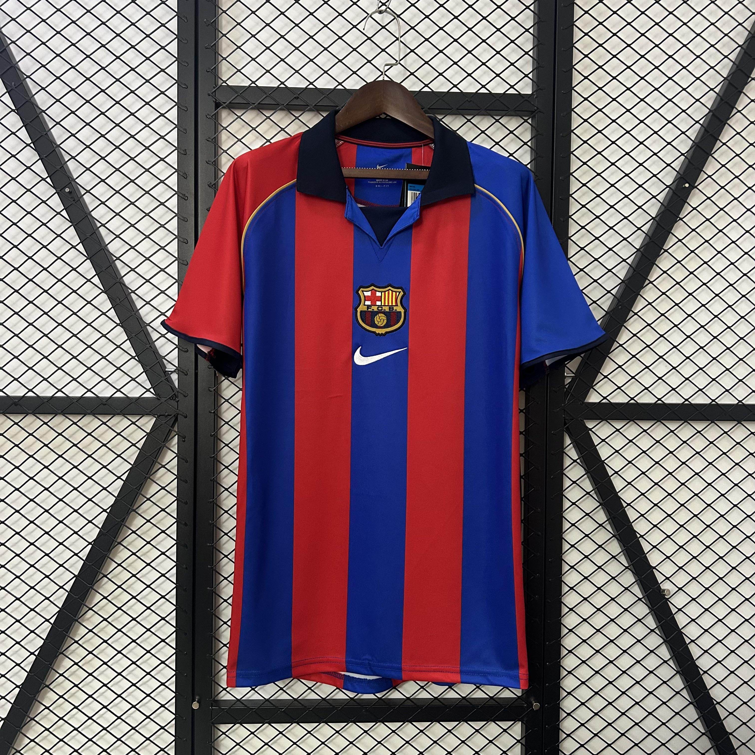 CAMISETA BARCELONA I 01/02 HOMBRE (RETRO) - ZonaCamisetas