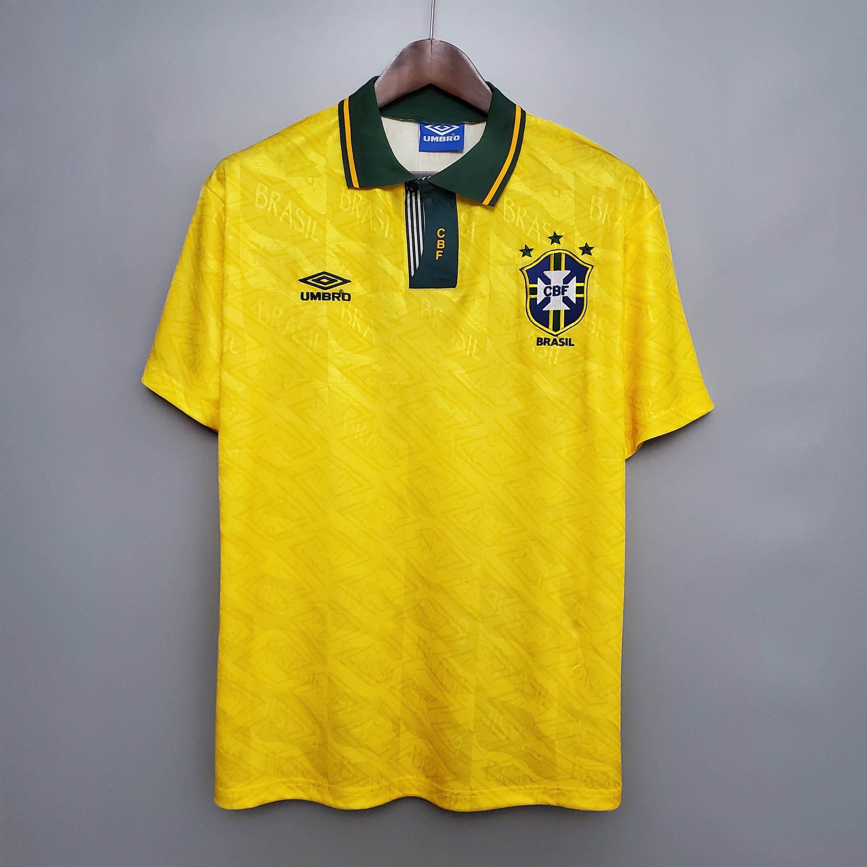 CAMISETA BRASIL I 91/93 HOMBRE (RETRO) - ZonaCamisetas