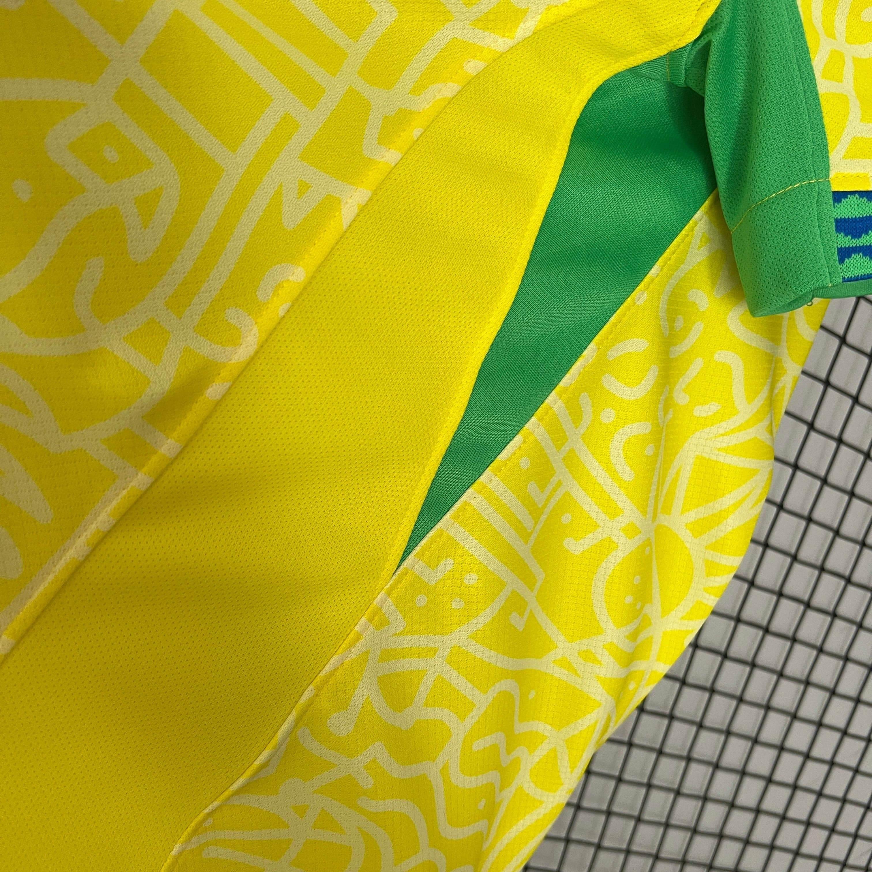 CAMISETA BRASIL I 2024 MUJER (VERSIÓN FAN) - ZonaCamisetas