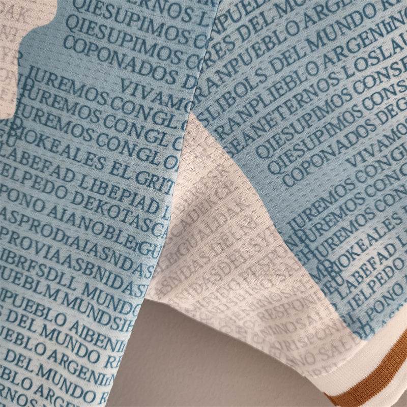CAMISETA ARGENTINA EDICIÓN COMEMORATIVA I 2022 HOMBRE (RETRO) - ZonaCamisetas