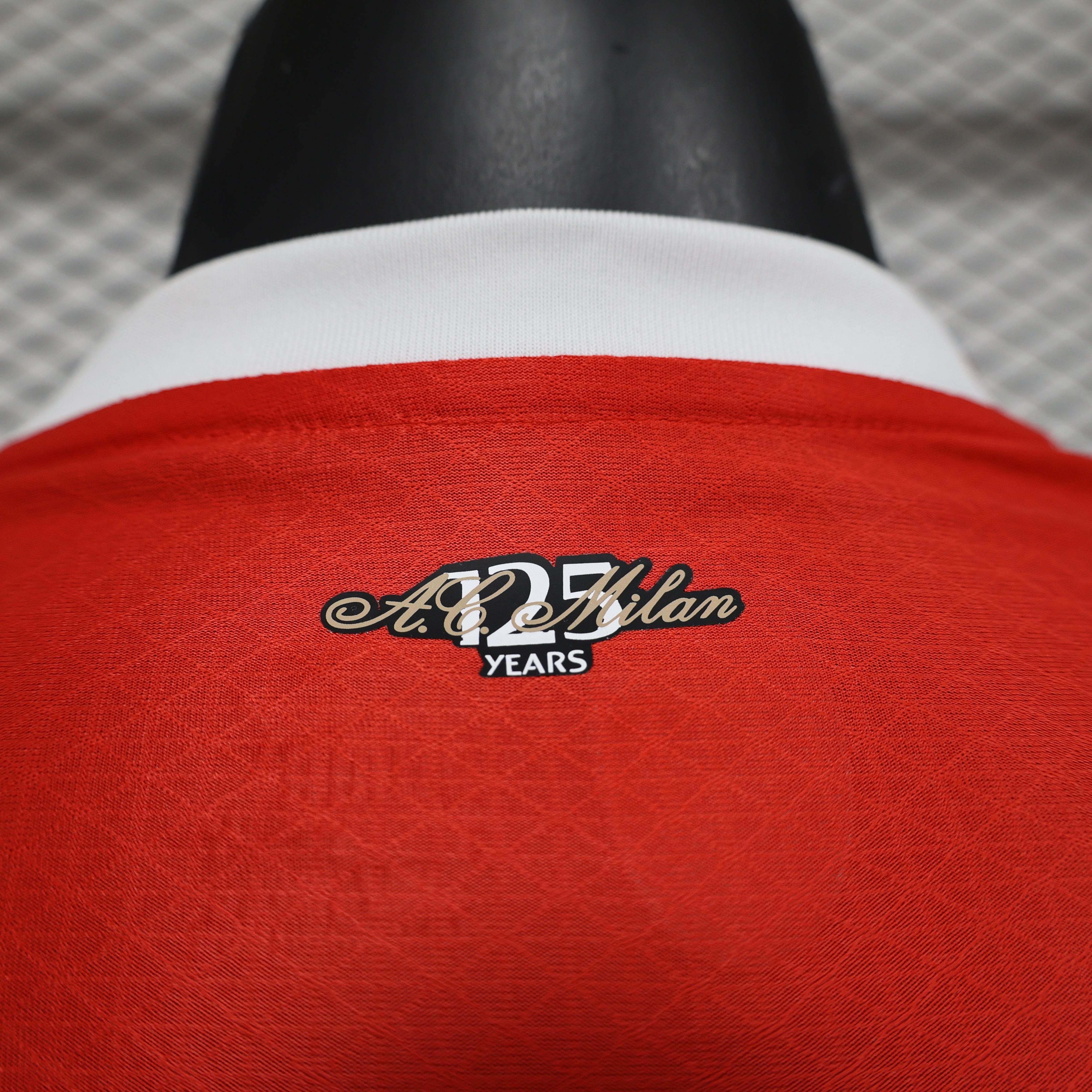 CAMISETA AC MILAN l 24/25 HOMBRE (VERSIÓN JUGADOR) MANGA LARGA - ZonaCamisetas