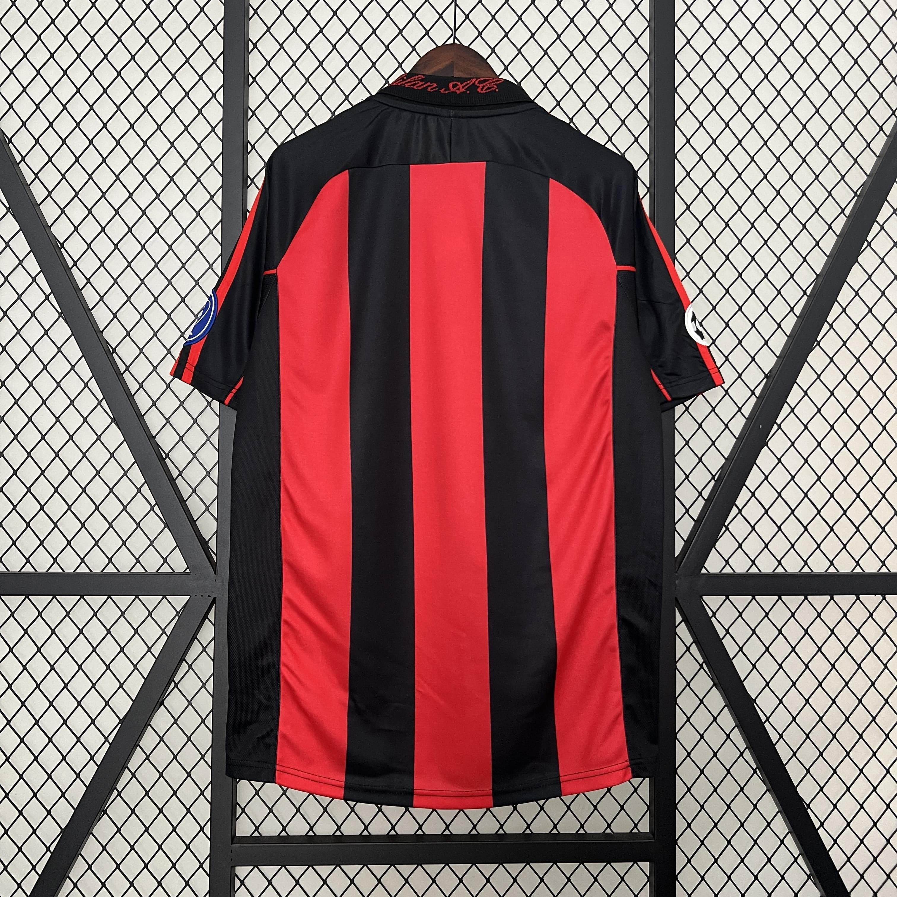 CAMISETA AC MILAN I 00/01 HOMBRE (RETRO) - ZonaCamisetas