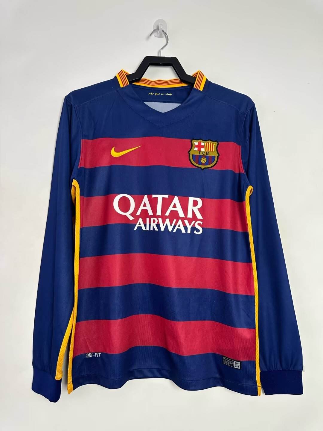 CAMISETA BARCELONA I 15/16 HOMBRE (RETRO) MANGA LARGA - ZonaCamisetas