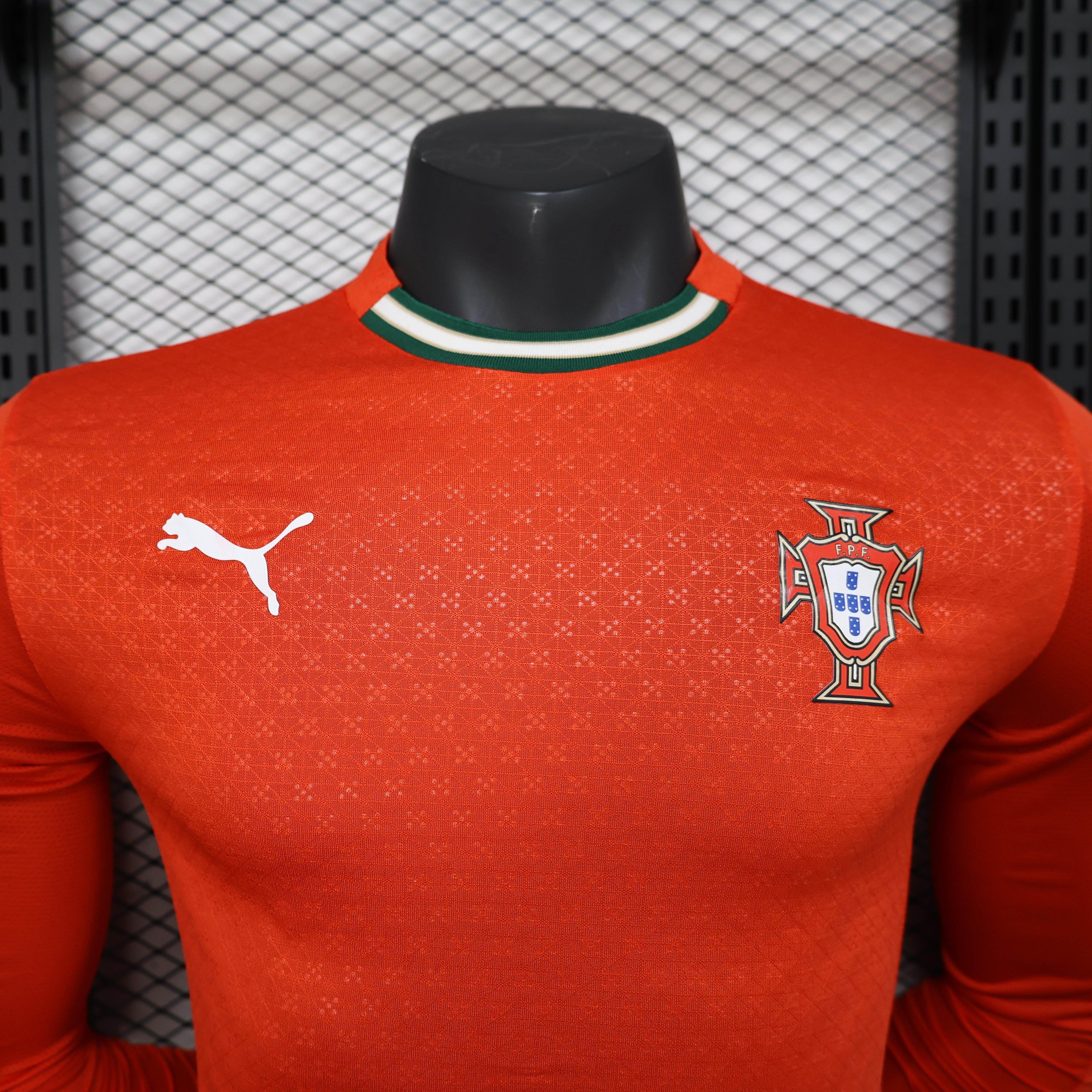 CAMISETA PORTUGAL I 2025 HOMBRE (VERSIÓN JUGADOR) MANGA LARGA - ZonaCamisetas