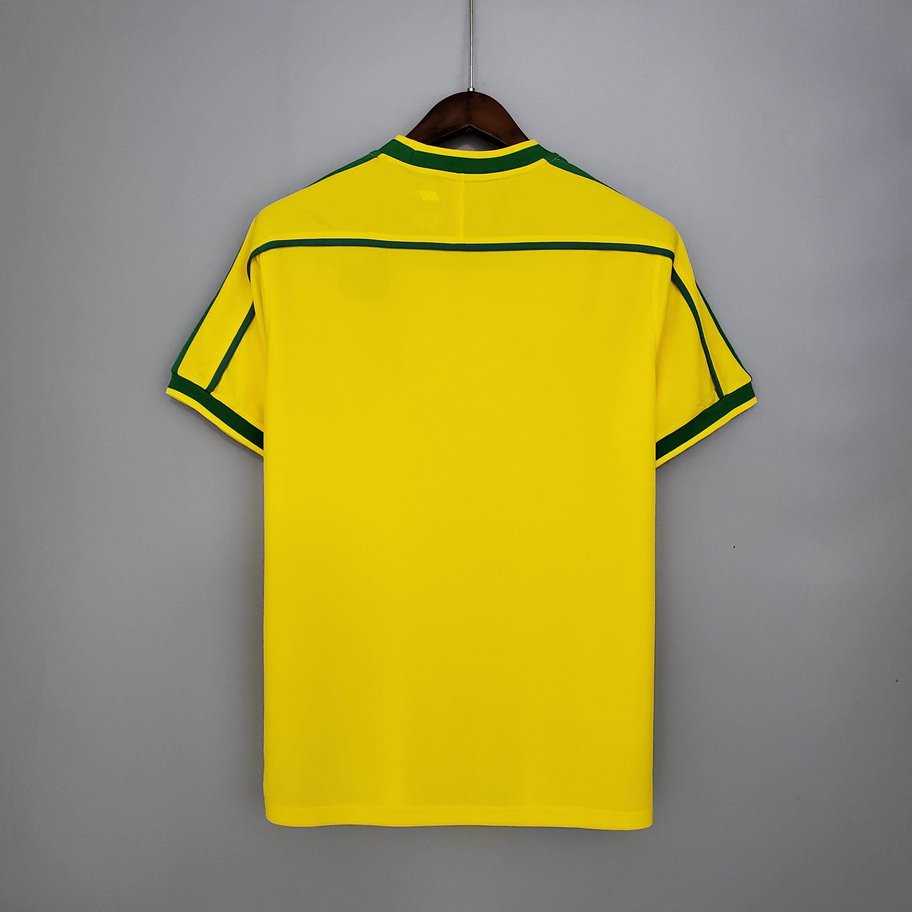 CAMISETA BRASIL I 98 HOMBRE (RETRO) - ZonaCamisetas