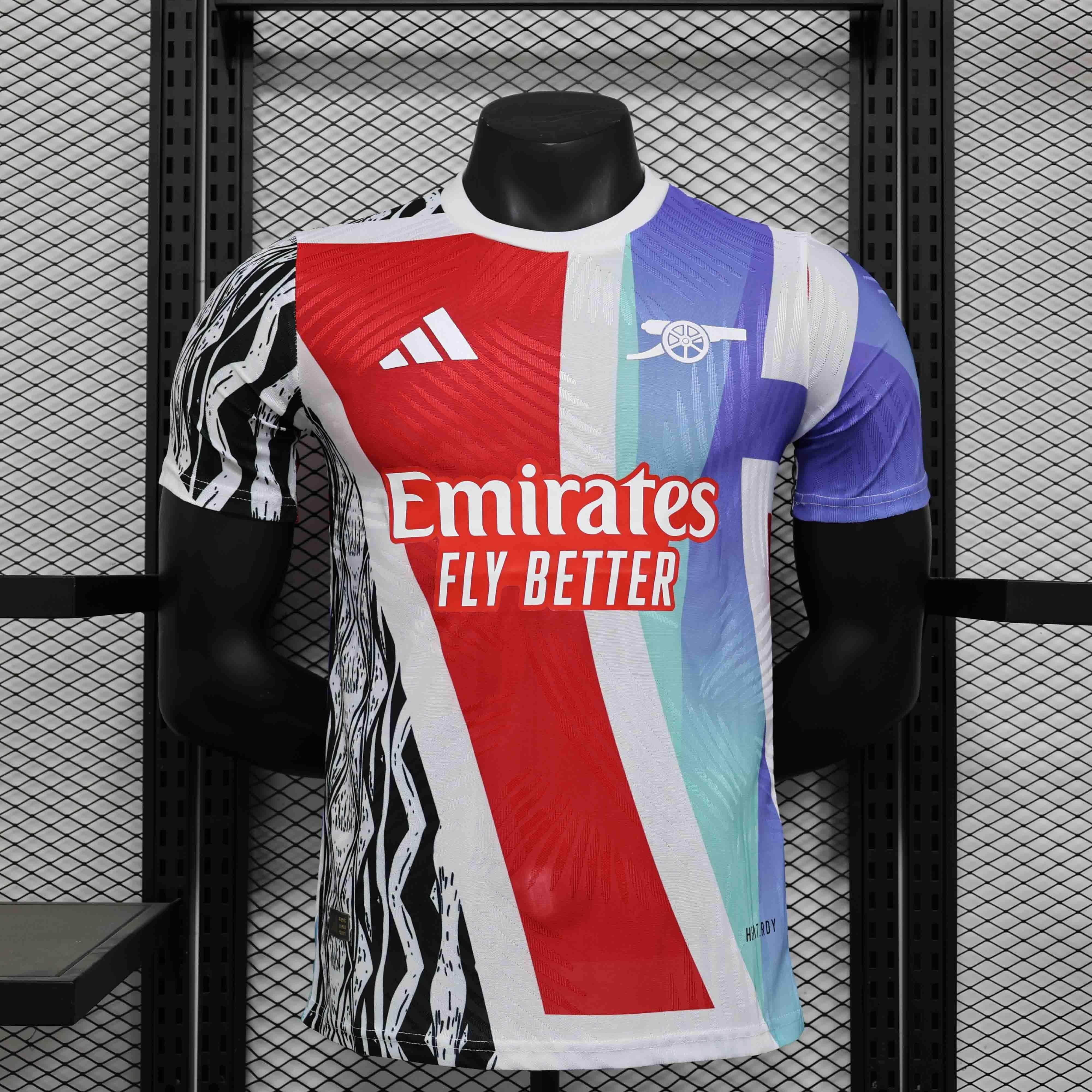 CAMISETA ARSENAL PRE-MATCH 24/25 HOMBRE (VERSIÓN JUGADOR) - ZonaCamisetas