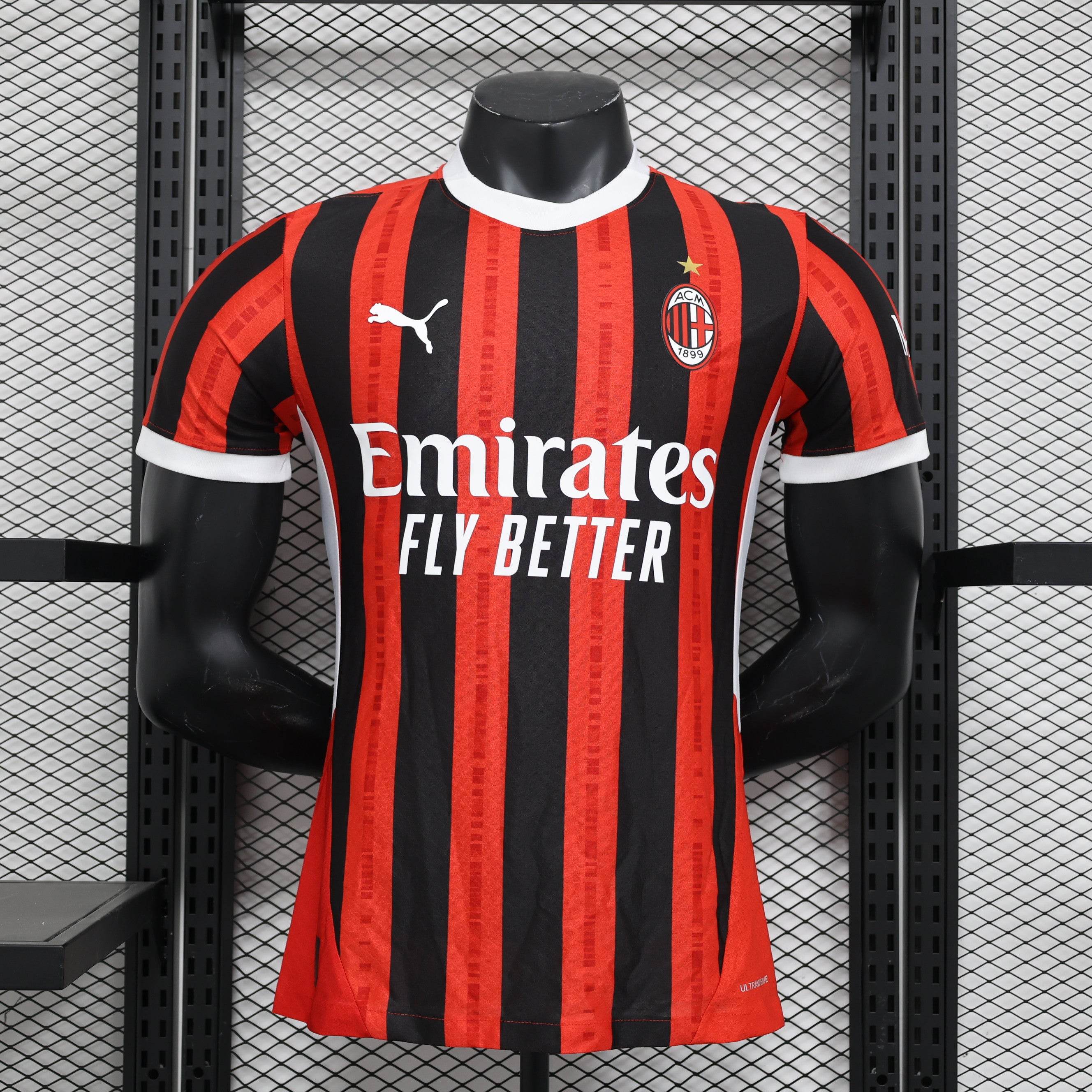 CAMISETA AC MILAN l 24/25 HOMBRE (VERSIÓN JUGADOR) - ZonaCamisetas