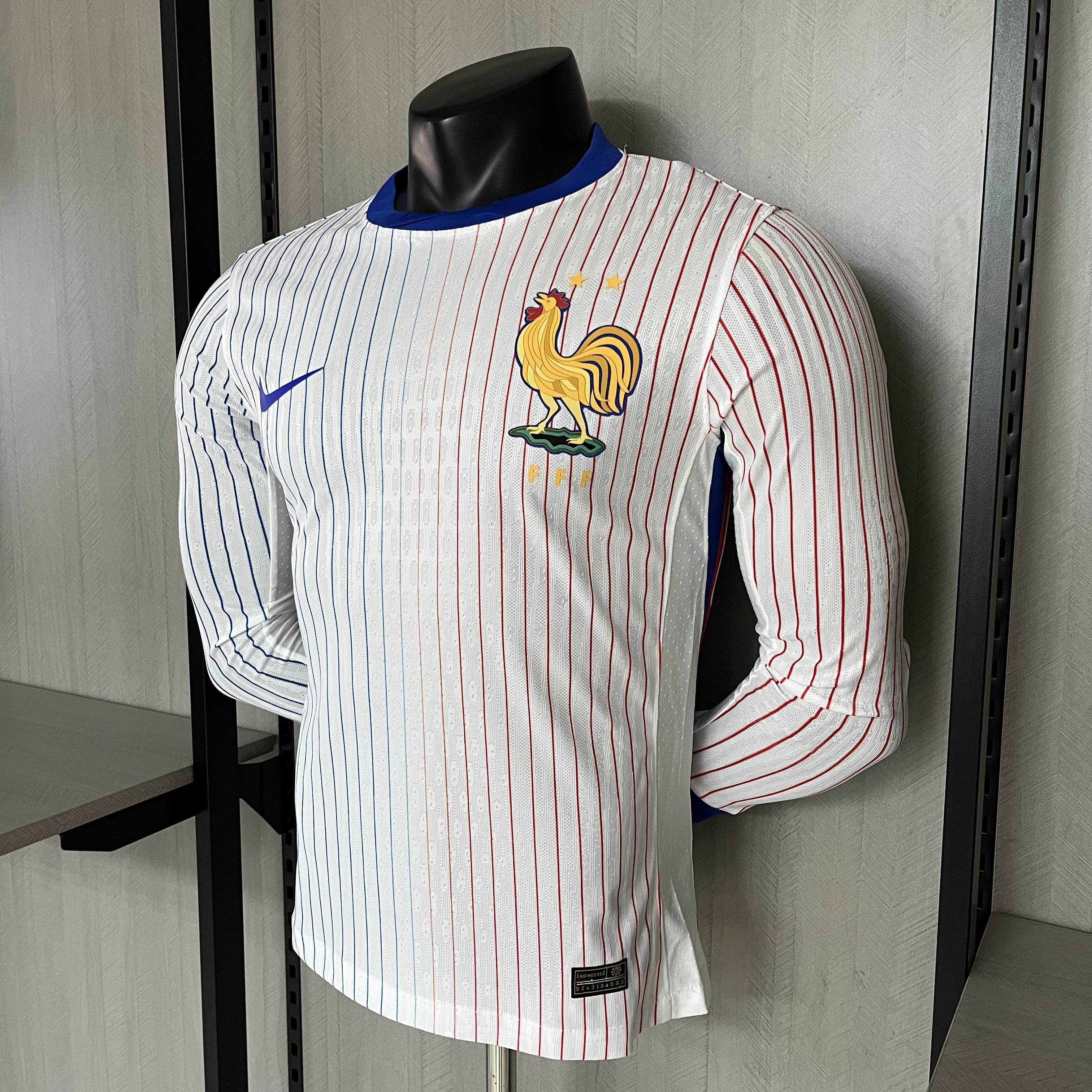 CAMISETA FRANCIA II EURO 2024 MANGA LARGA HOMBRE (VERSIÓN JUGADOR) - ZonaCamisetas