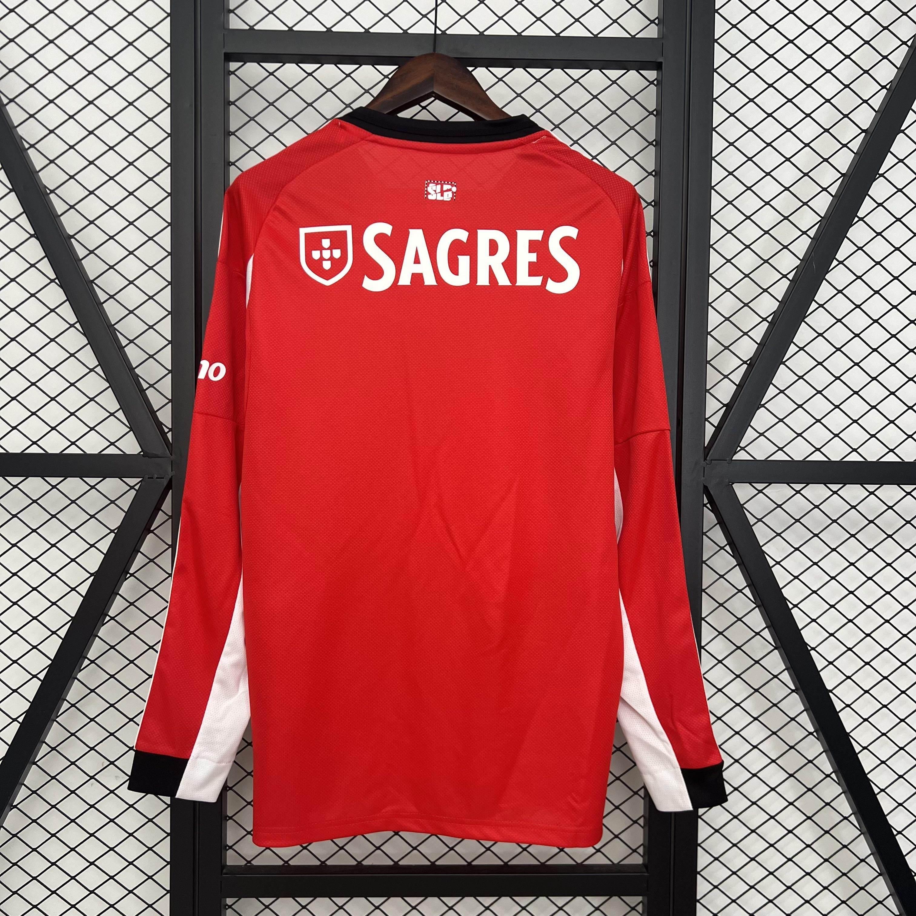 CAMISETA BENFICA I 25/26 HOMBRE (VERSIÓN FAN) MANGA LARGA - ZonaCamisetas