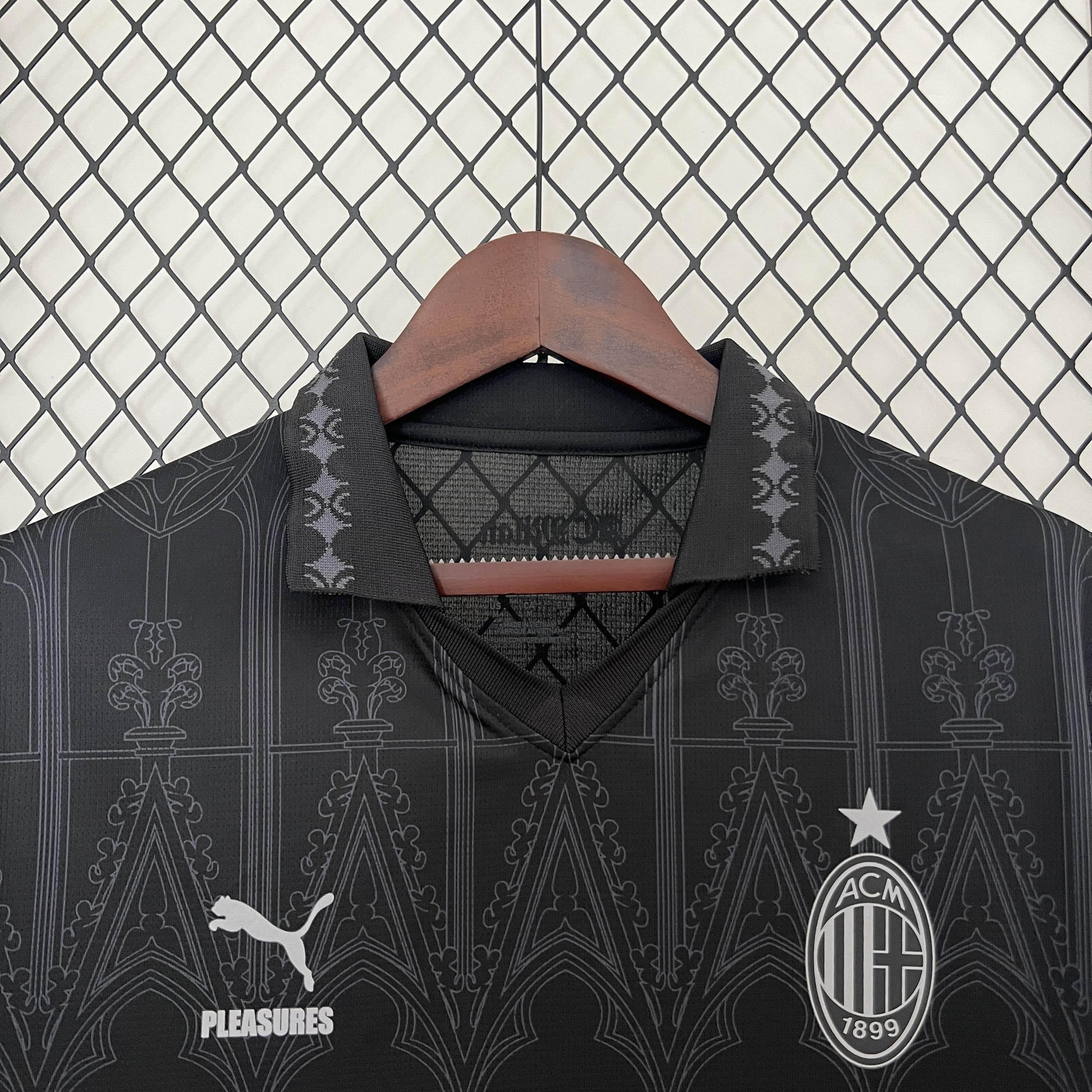 CAMISETA AC MILAN BLACK 23/24 HOMBRE (VERSIÓN FAN) - ZonaCamisetas
