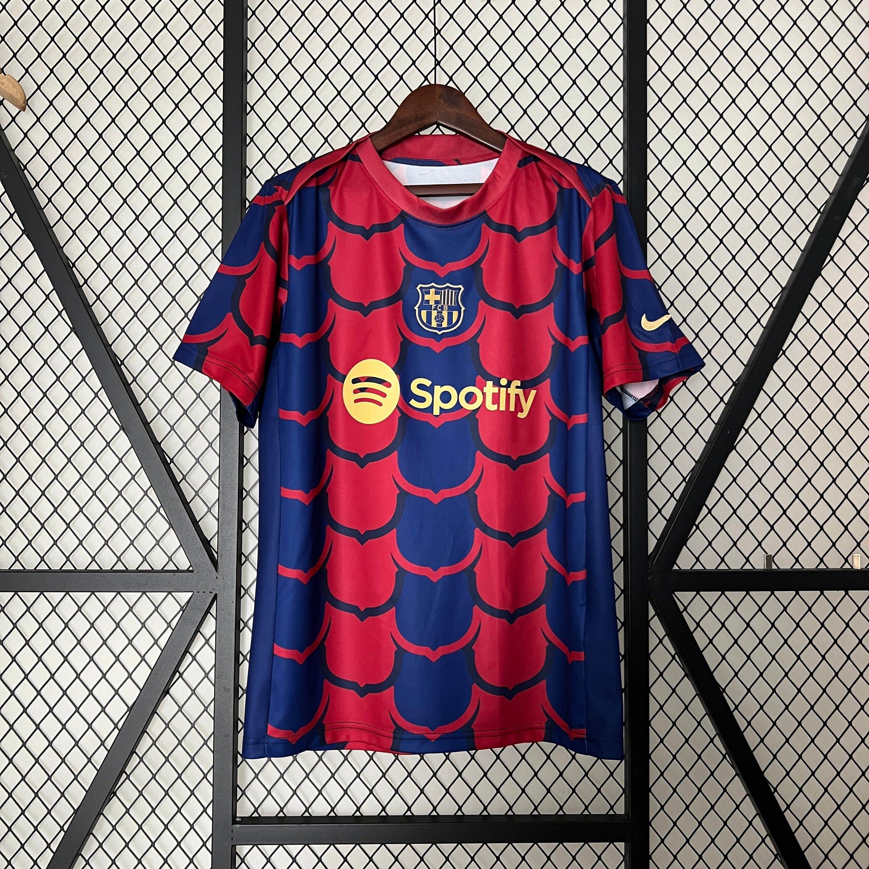CAMISETA BARCELONA CALENTAMIENTO I 24/25 HOMBRE (VERSIÓN FAN) - ZonaCamisetas