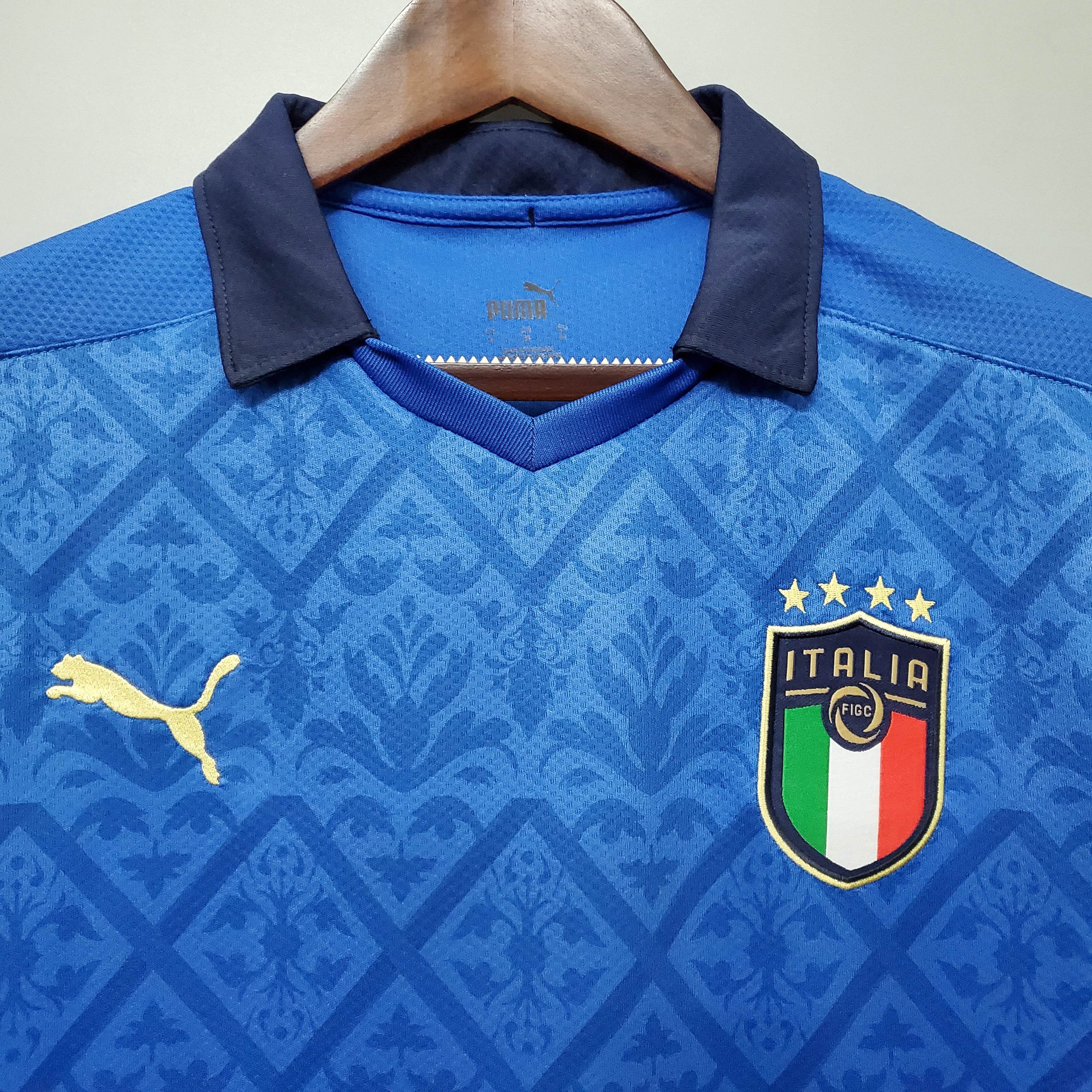 CAMISETA ITALIA EURO 2021 HOMBRE (RETRO) - ZonaCamisetas