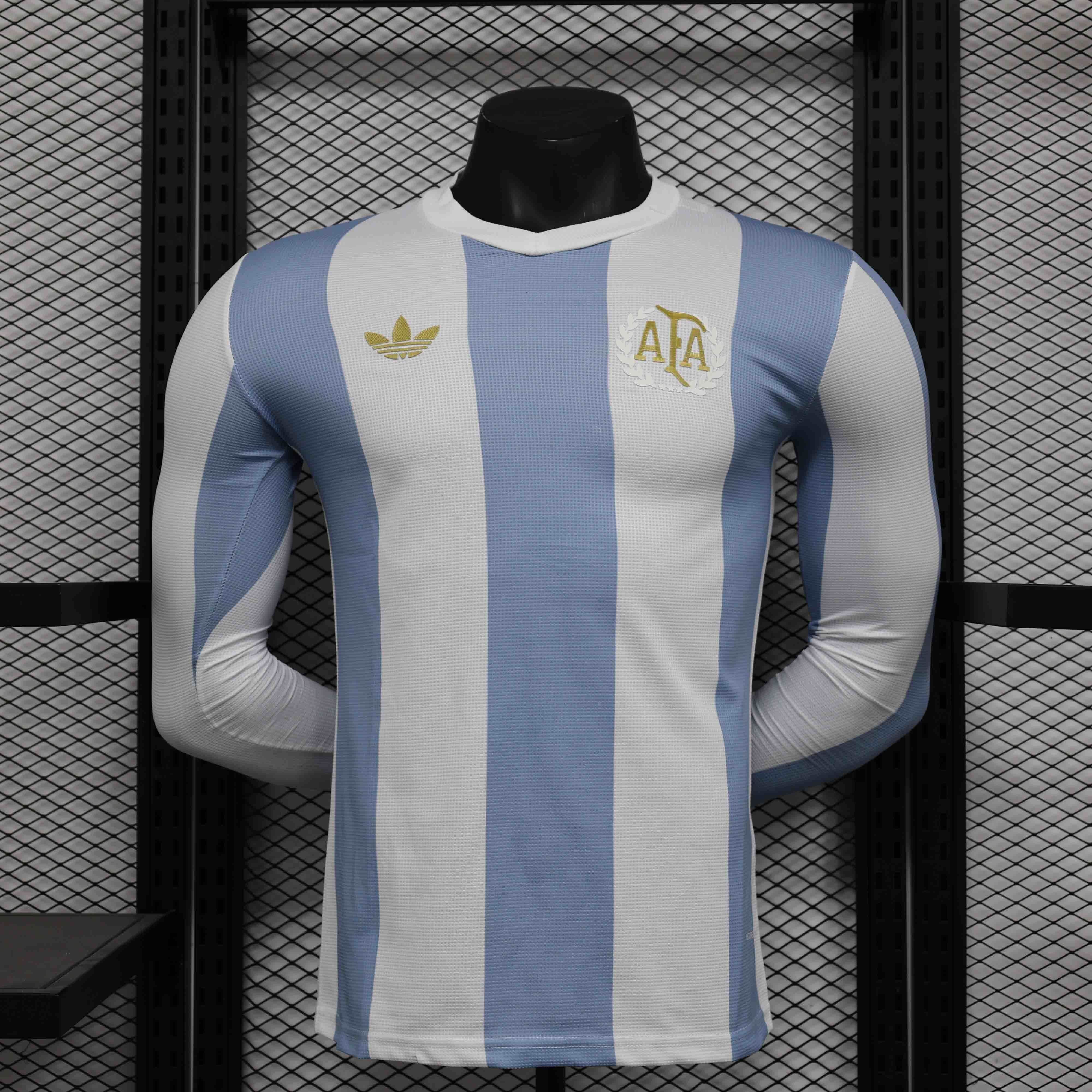 CAMISETA ARGENTINA 50th I 2024 HOMBRE (VERSIÓN JUGADOR) MANGA LARGA - ZonaCamisetas