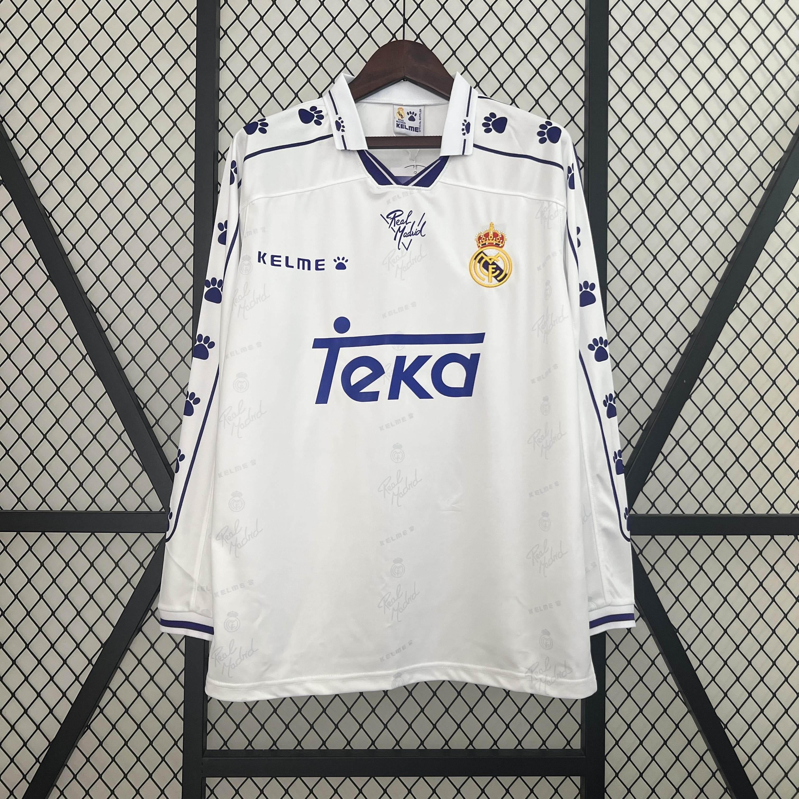 CAMISETA REAL MADRID l 94/96 MANGA LARGA HOMBRE (RETRO) - ZonaCamisetas