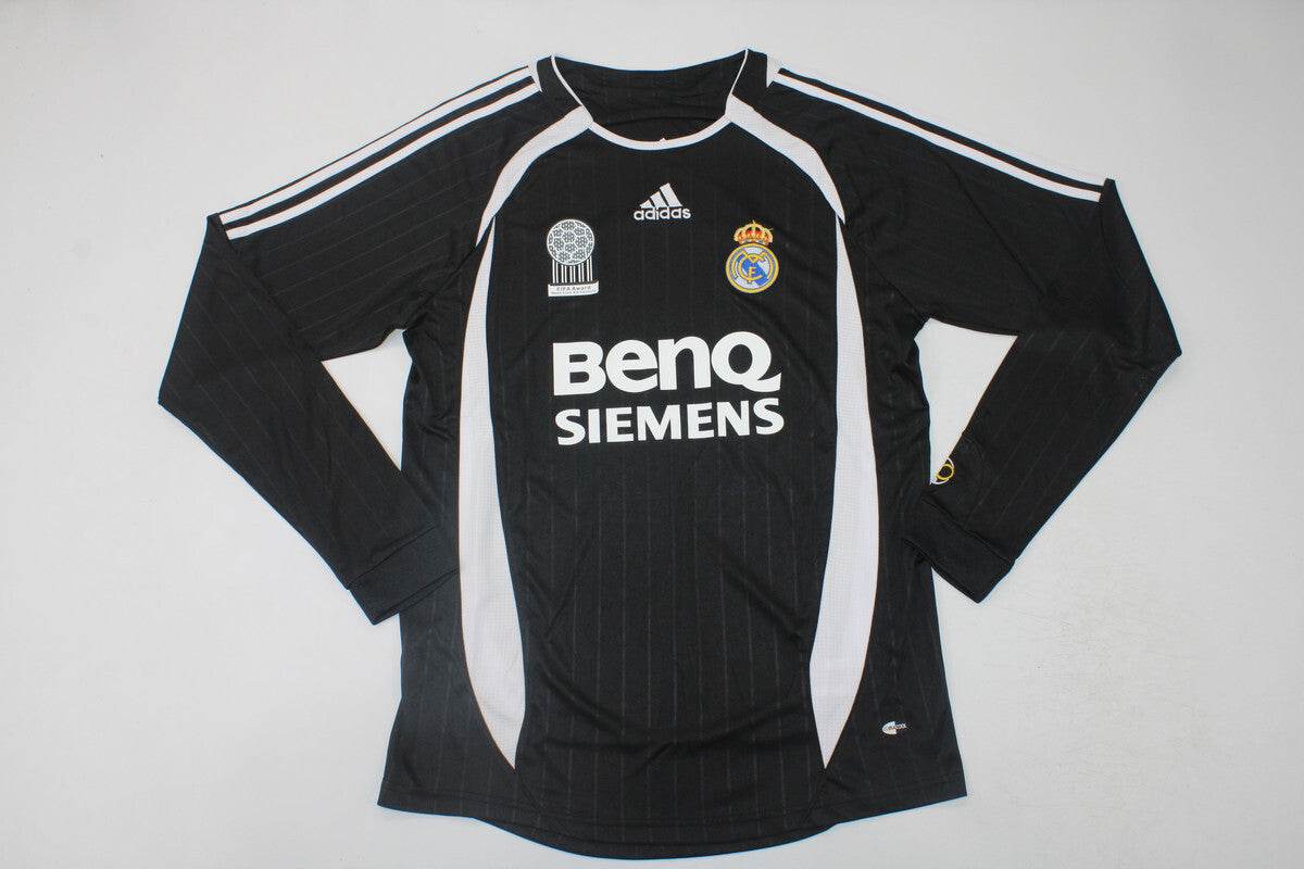 CAMISETA REAL MADRID l 06/07 MANGA LARGA HOMBRE (RETRO) - ZonaCamisetas