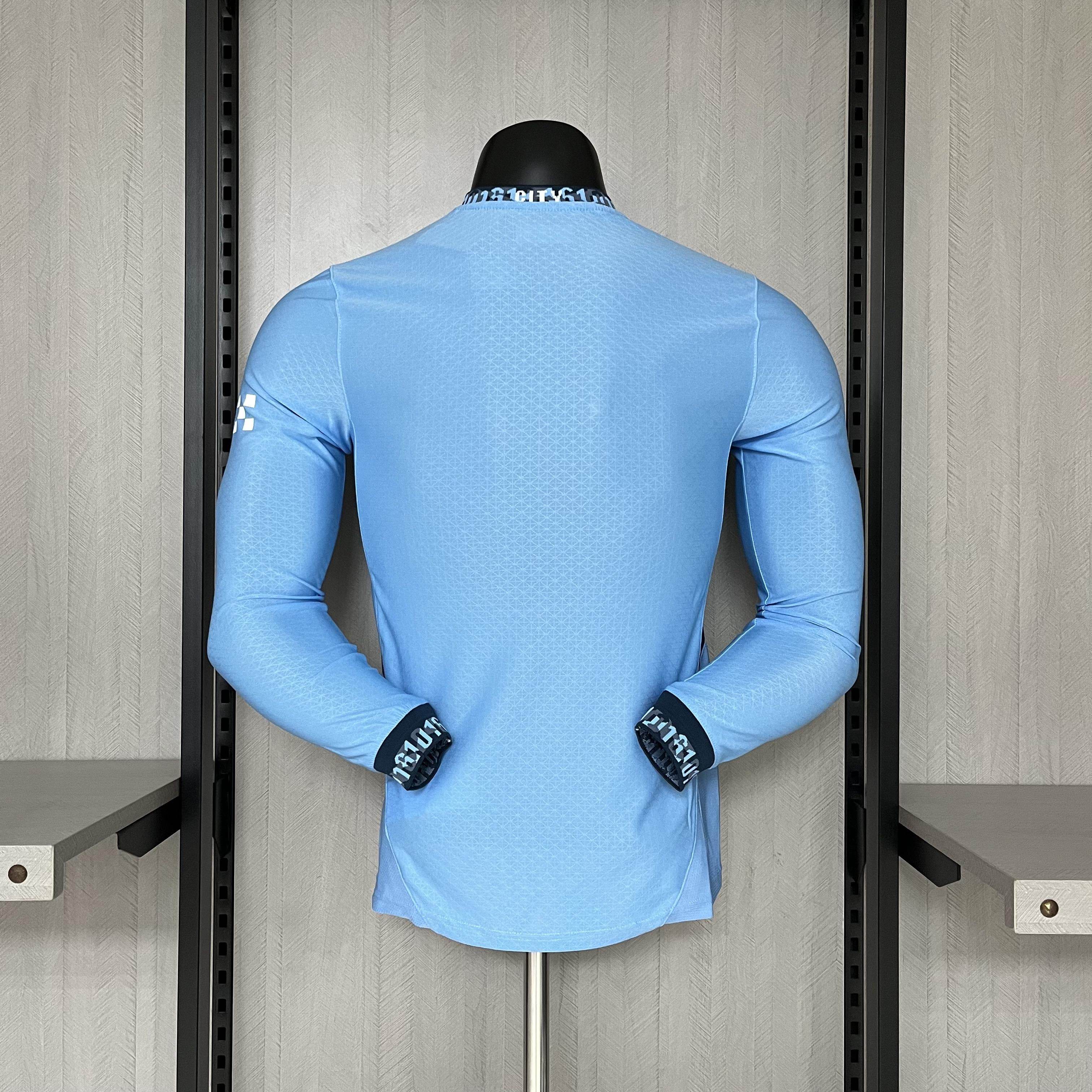 CAMISETA MANCHESTER CITY I 24/25 MANGA LARGA HOMBRE (VERSIÓN JUGADOR) - ZonaCamisetas