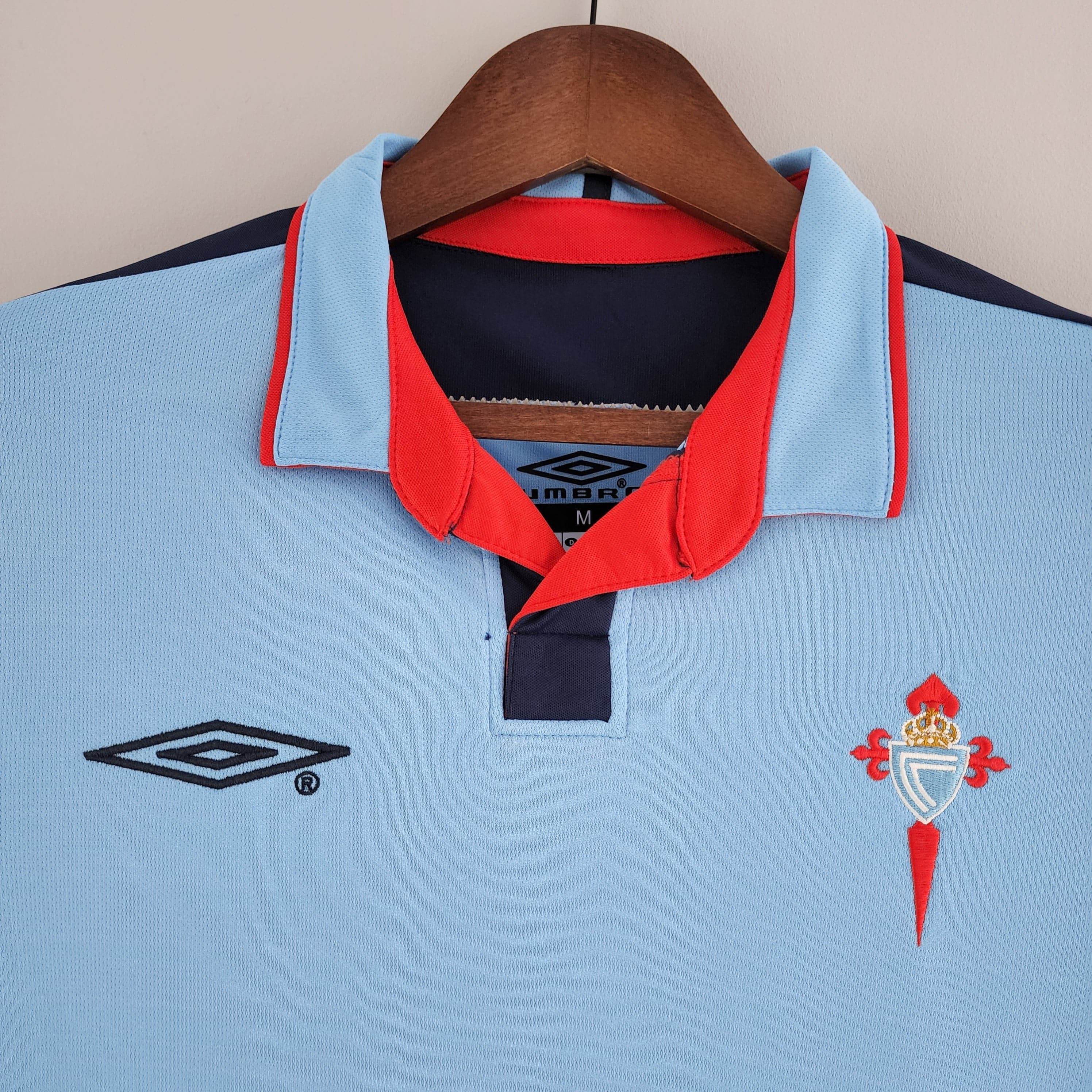 CAMISETA CELTA DE VIGO I 02/04 HOMBRE (RETRO) - ZonaCamisetas