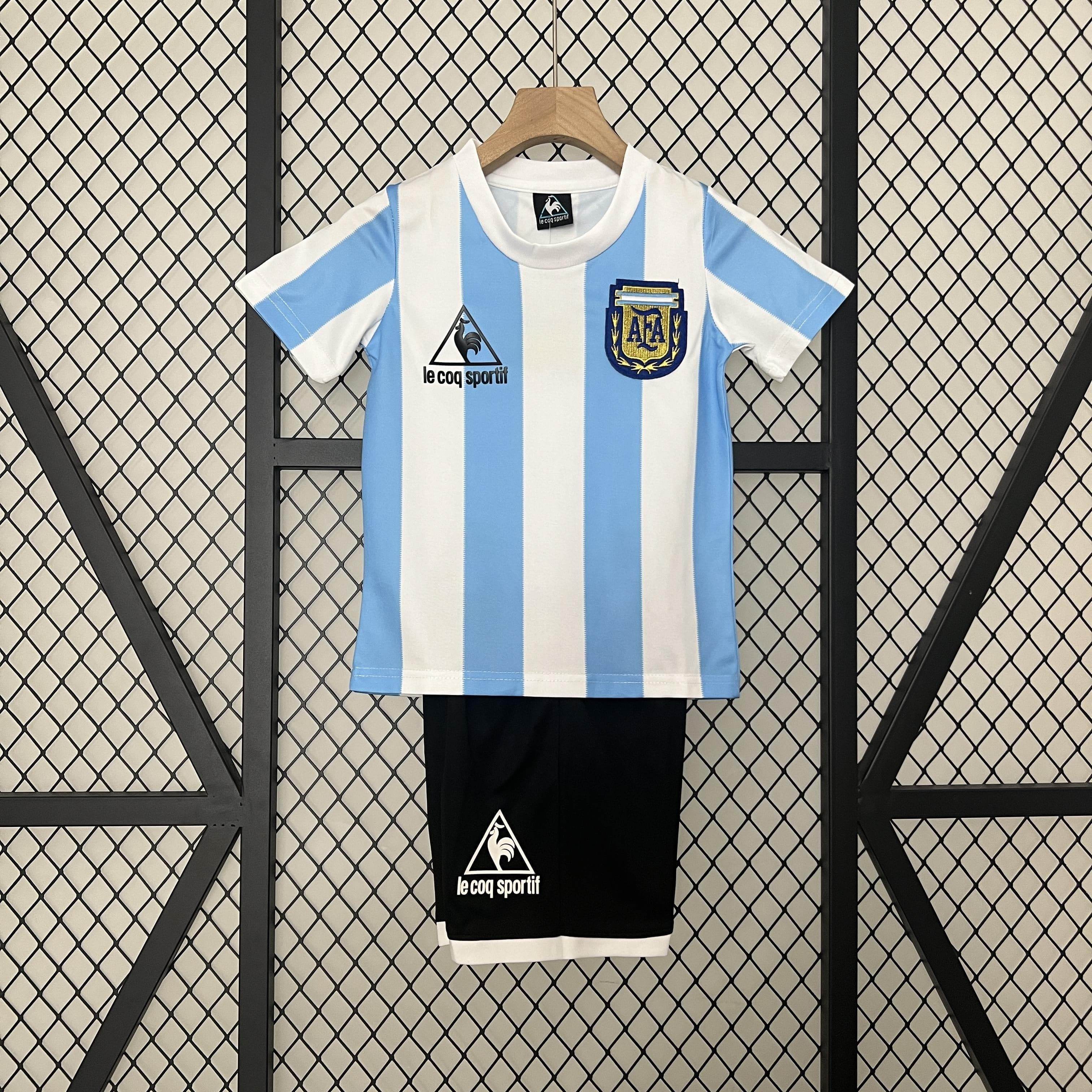 CAMISETA ARGENTINA l 1986 CONJUNTO INFANTIL - ZonaCamisetas