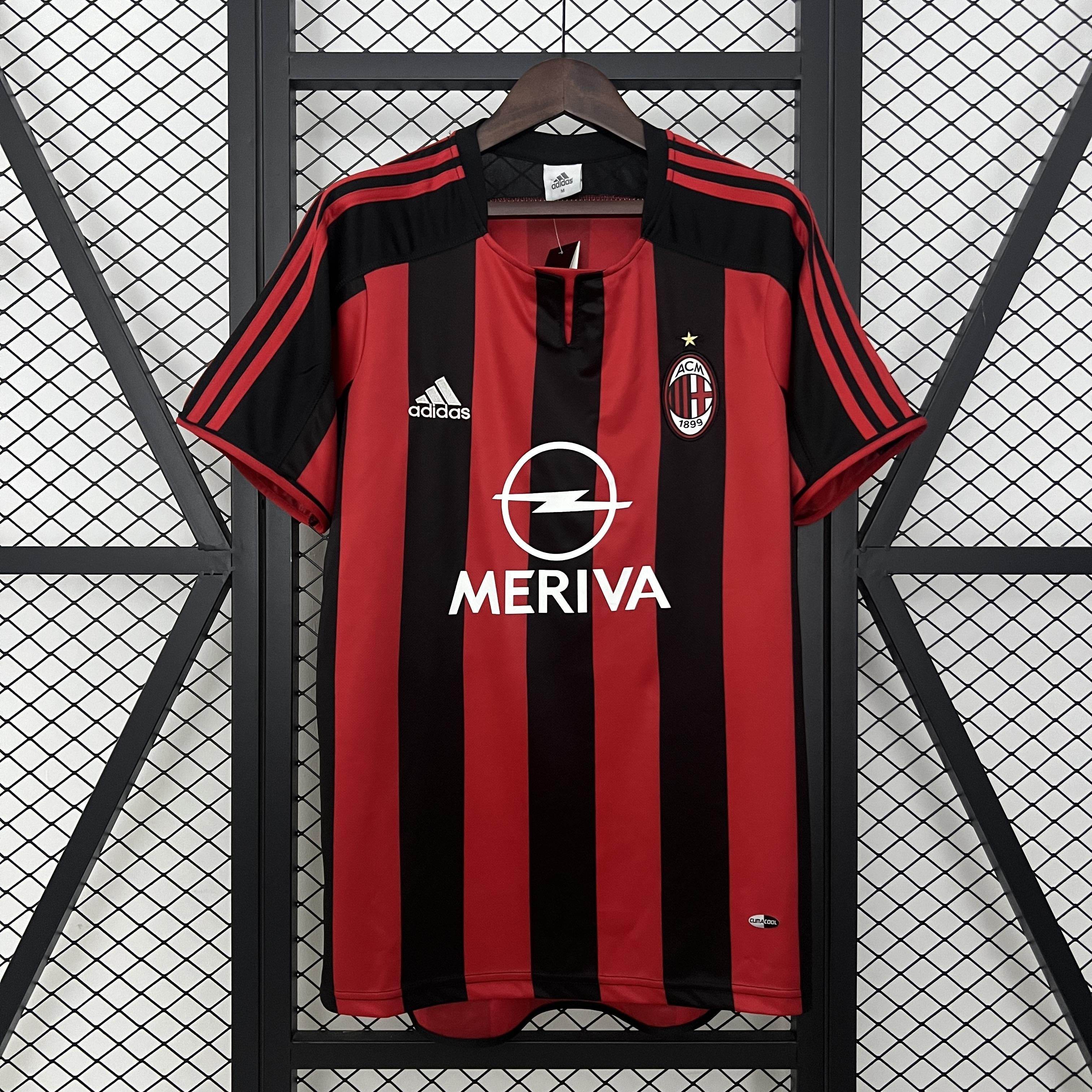 CAMISETA AC MILAN I 03/04 HOMBRE (RETRO) - ZonaCamisetas