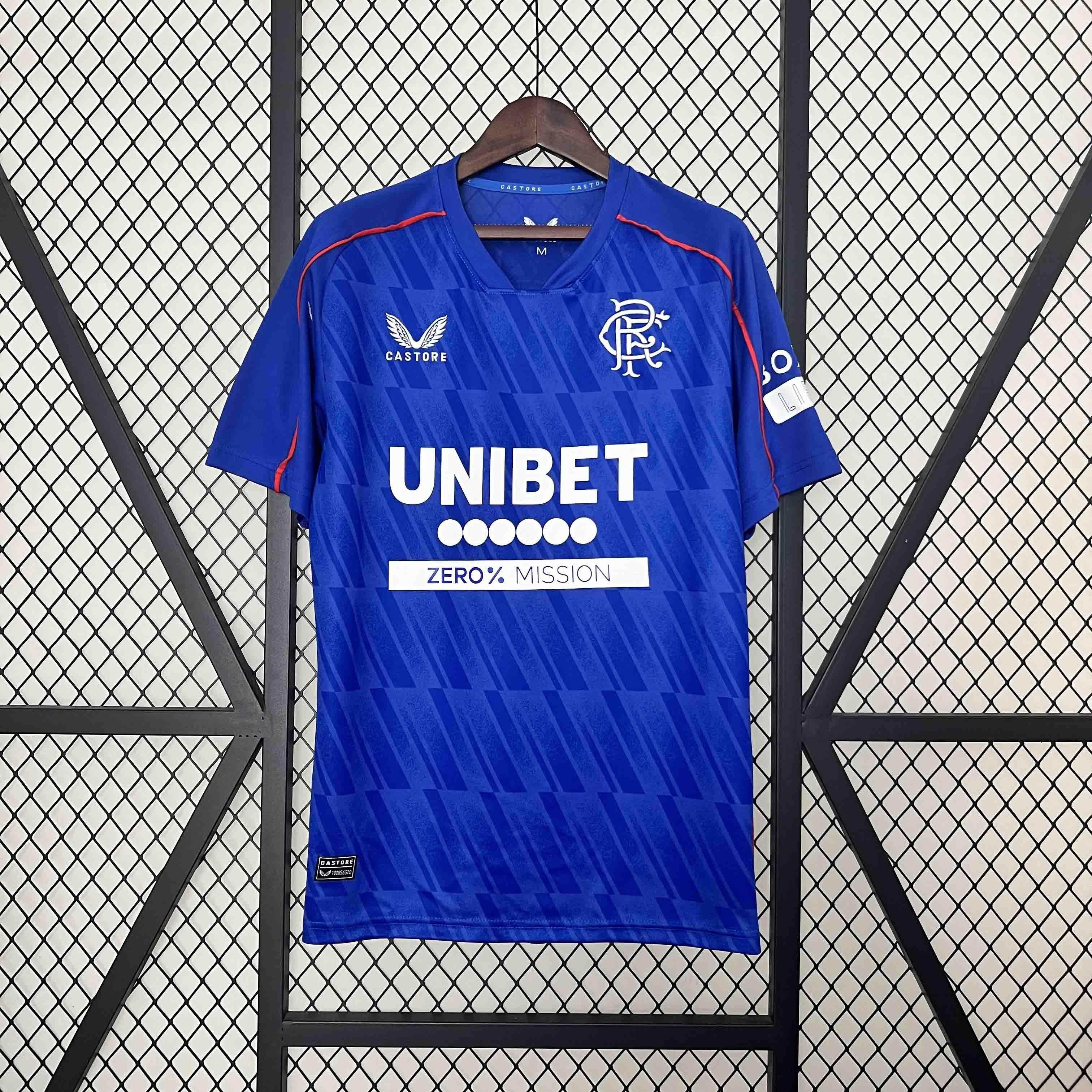 CAMISETA RANGERS I 24/25 HOMBRE (VERSIÓN FAN) - ZonaCamisetas