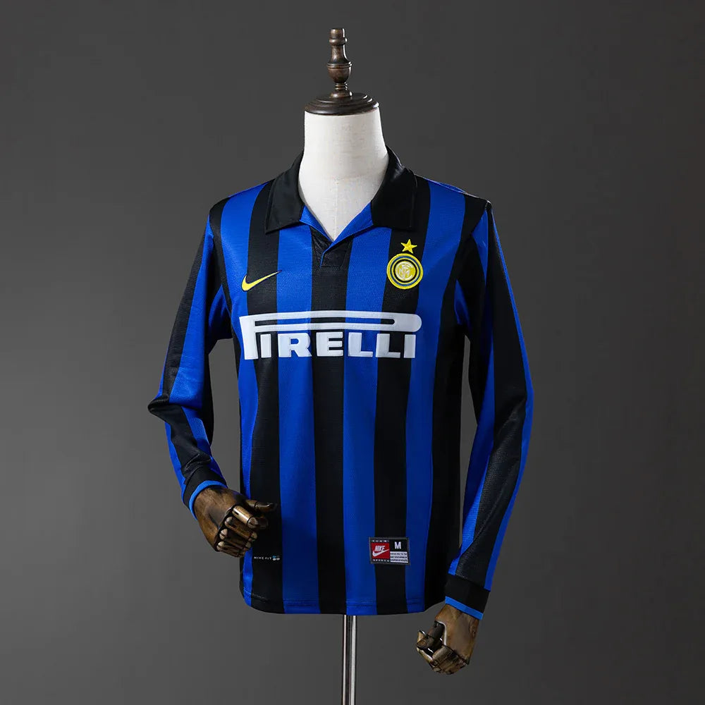 CAMISETA INTER DE MILAN I 98/99 HOMBRE MANGA LARGA (RETRO) - ZonaCamisetas