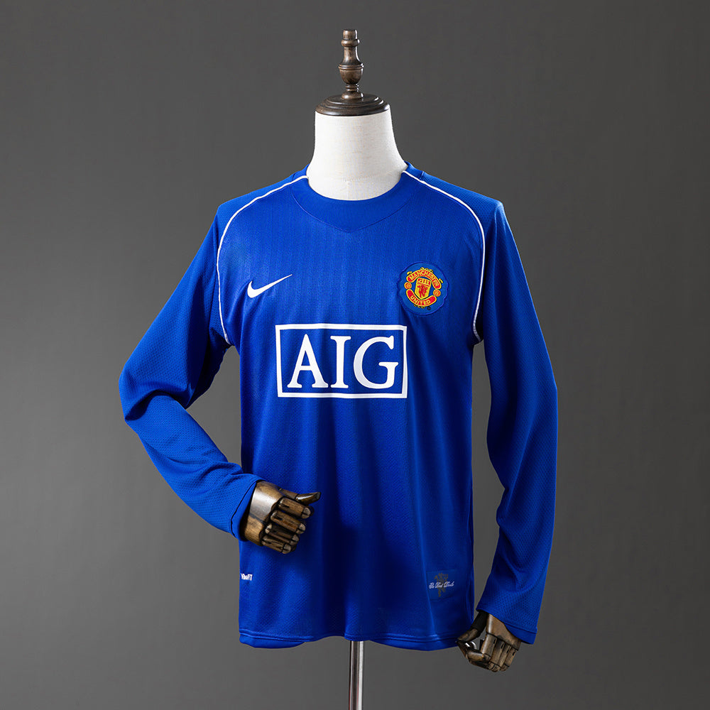 CAMISETA MANCHESTER UNITED II 07/08 MANGA LARGA HOMBRE (RETRO)