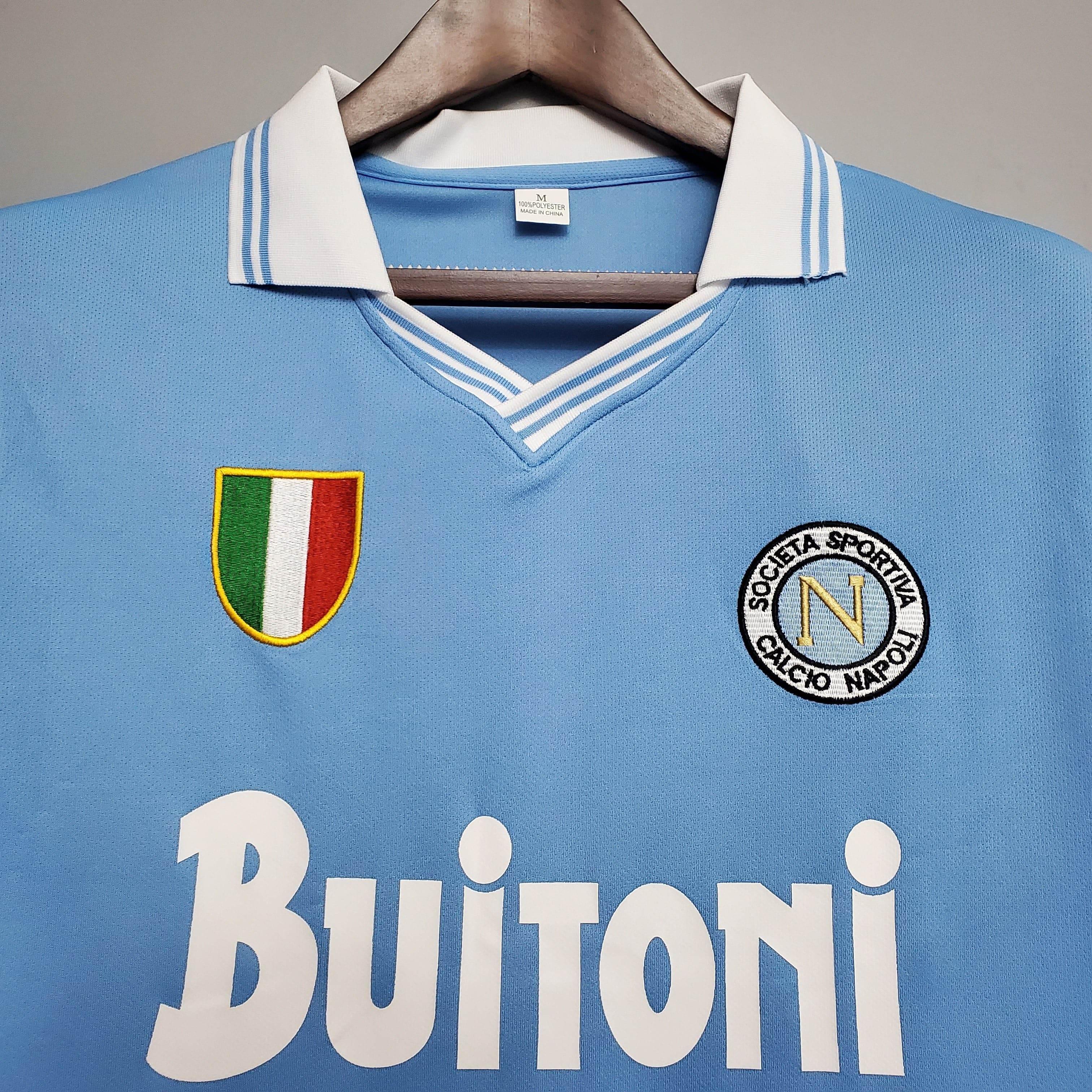 CAMISETA NAPOLI I 86/87 HOMBRE (RETRO) - ZonaCamisetas
