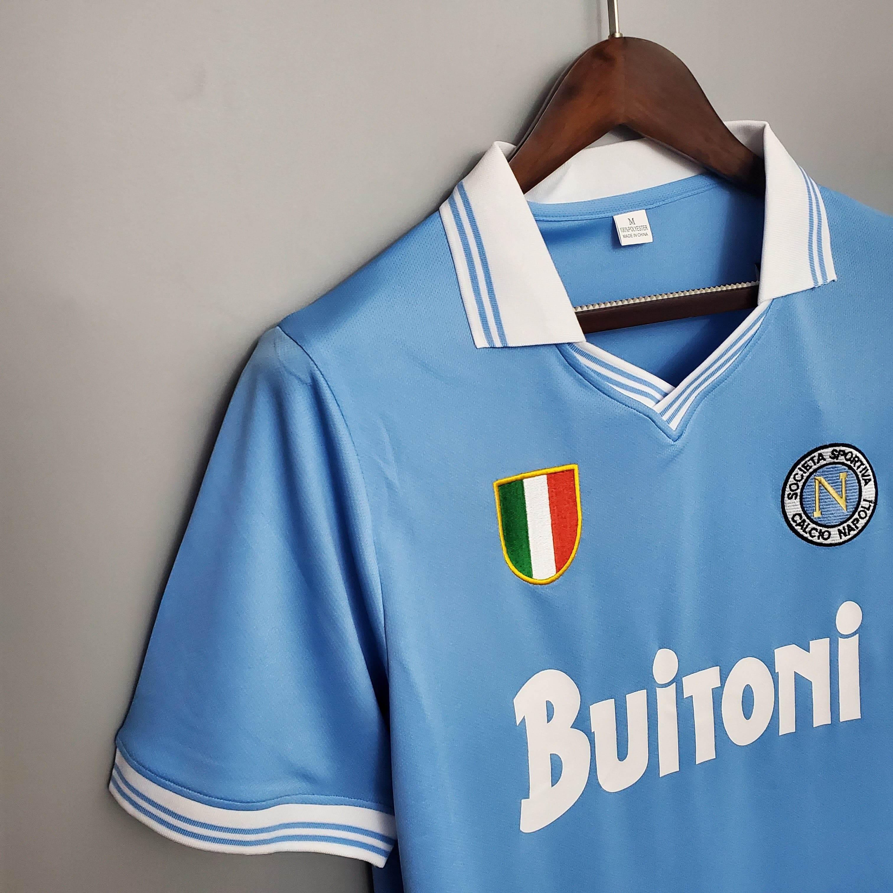 CAMISETA NAPOLI I 86/87 HOMBRE (RETRO) - ZonaCamisetas