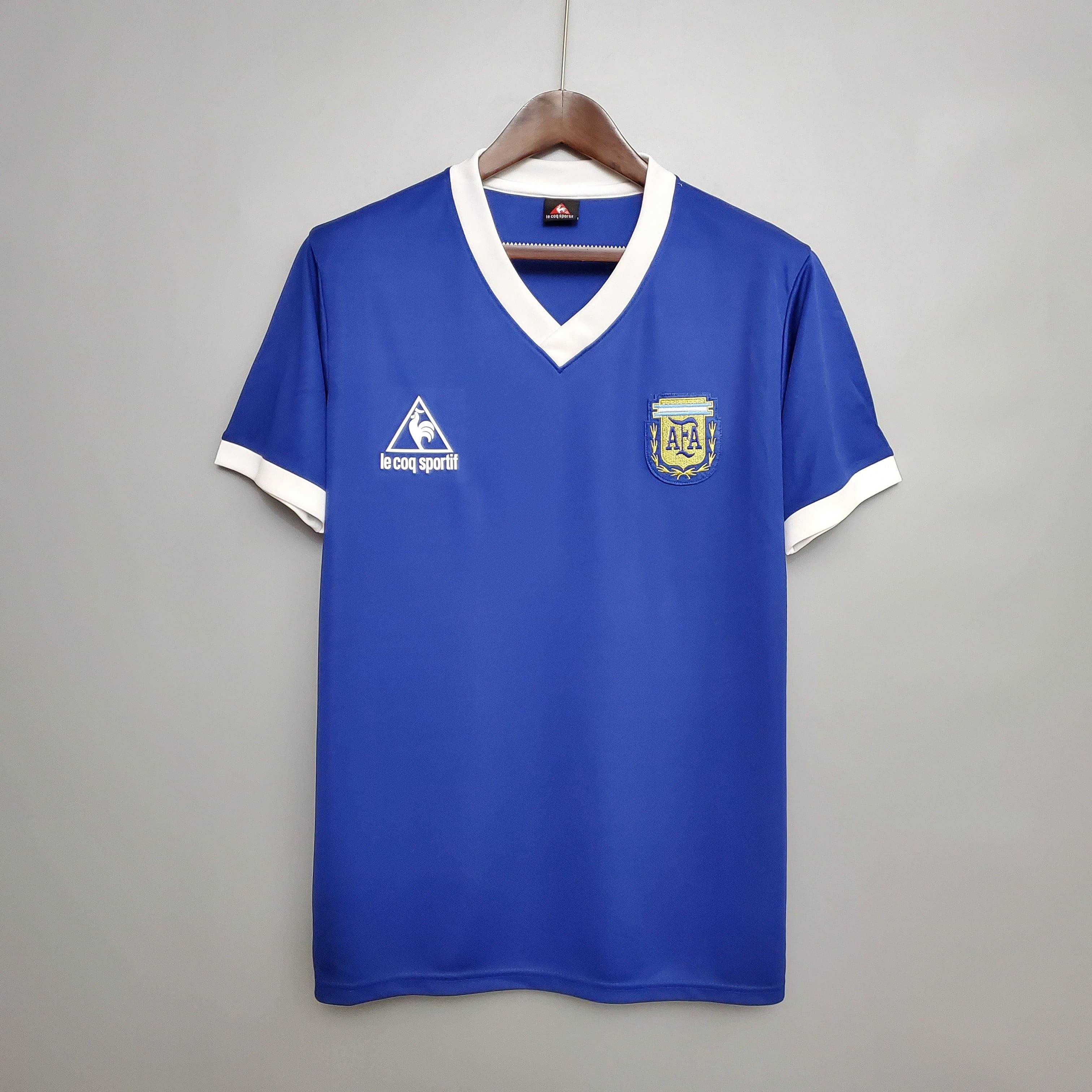 CAMISETA ARGENTINA II 86/87 HOMBRE (RETRO) - ZonaCamisetas