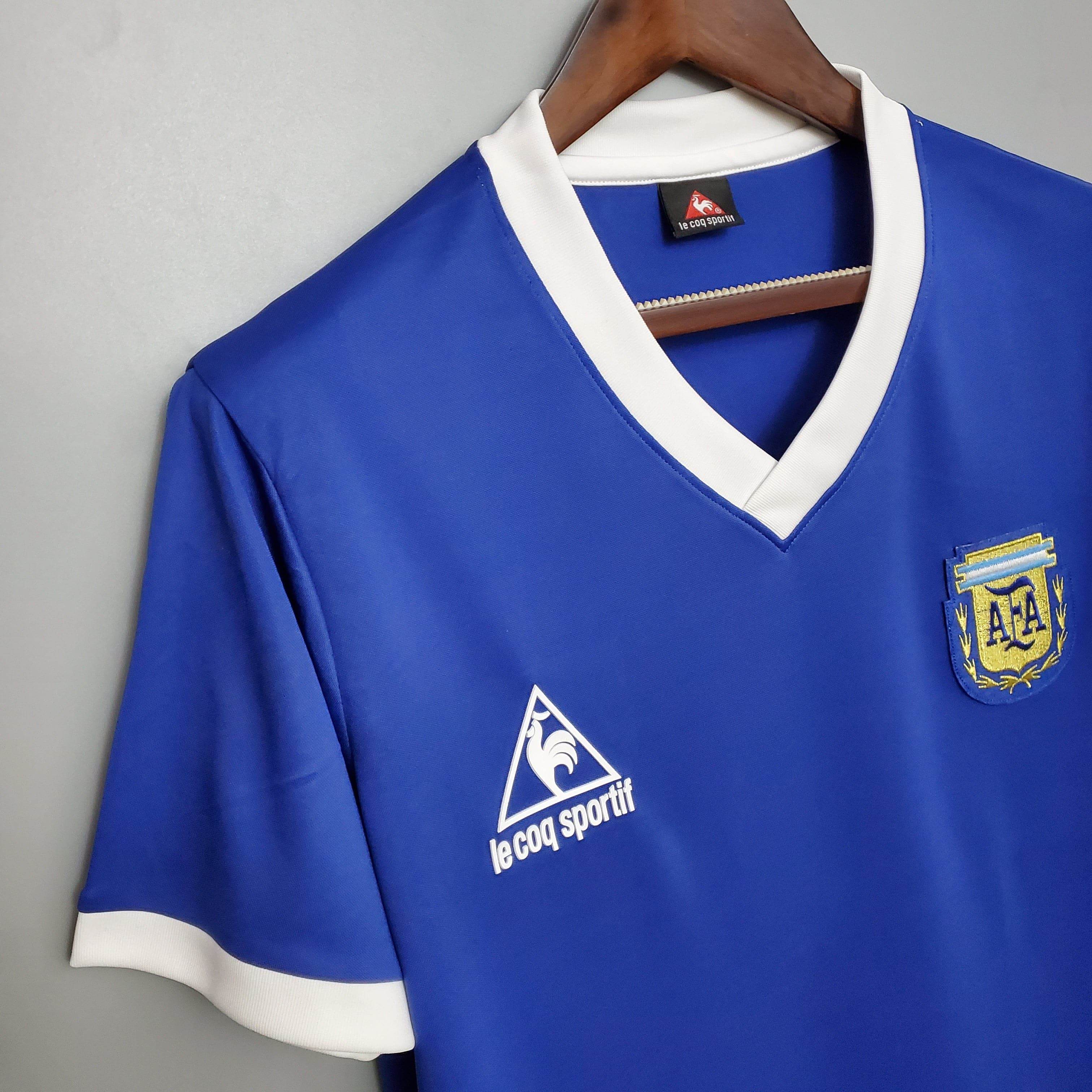 CAMISETA ARGENTINA II 86/87 HOMBRE (RETRO) - ZonaCamisetas