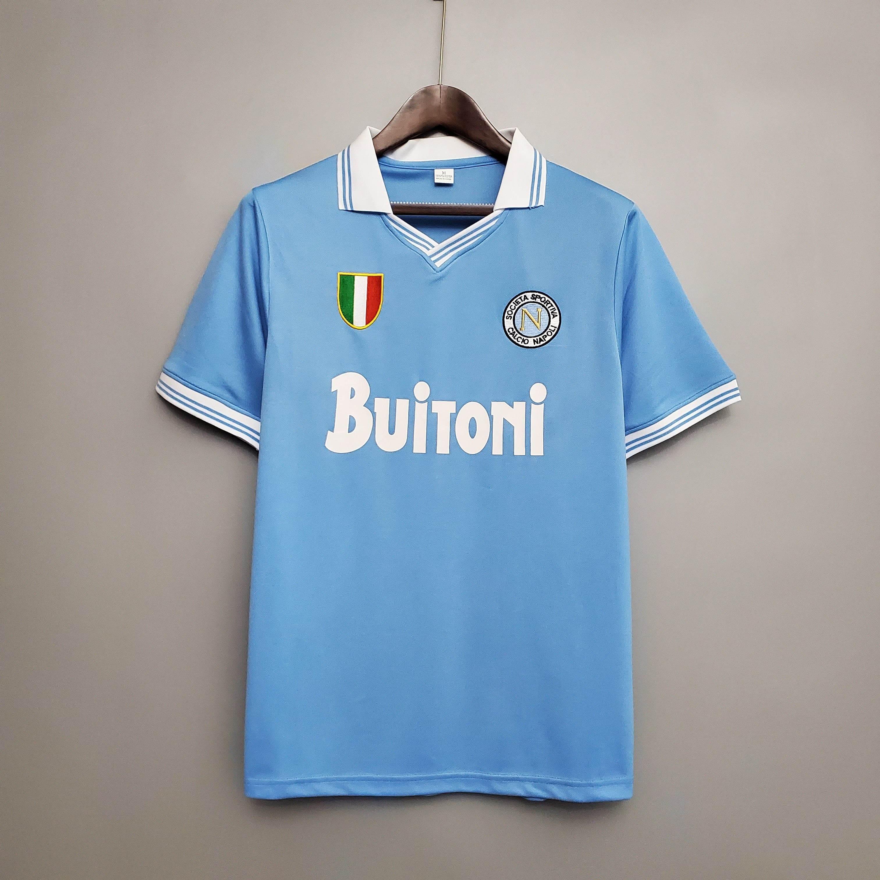 CAMISETA NAPOLI I 86/87 HOMBRE (RETRO) - ZonaCamisetas