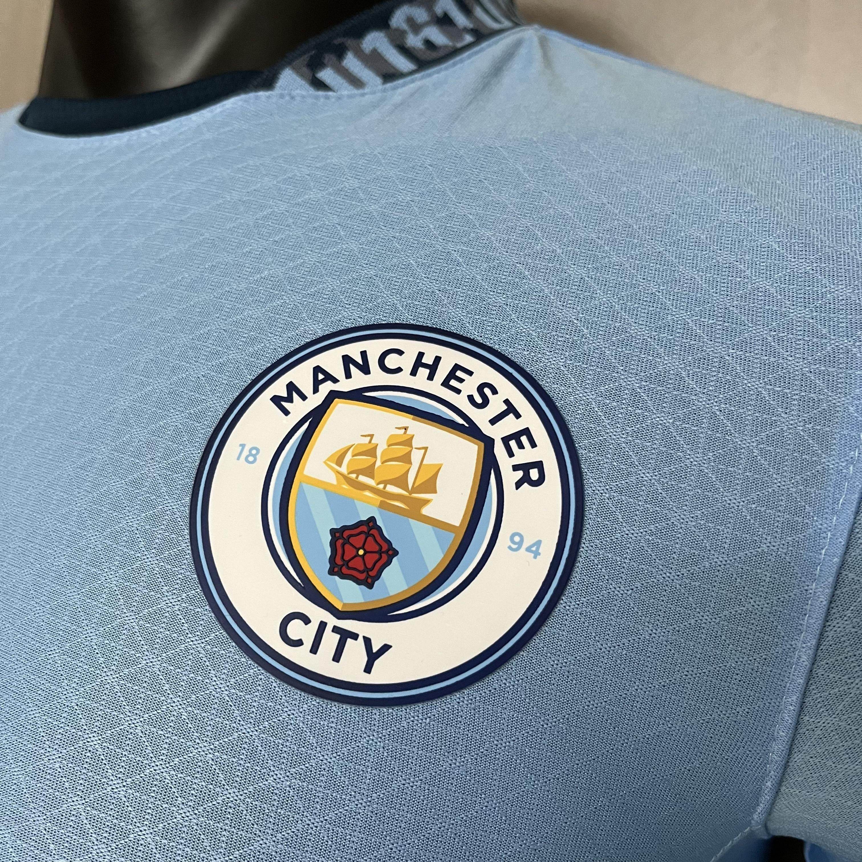 CAMISETA MANCHESTER CITY I 24/25 MANGA LARGA HOMBRE (VERSIÓN JUGADOR) - ZonaCamisetas