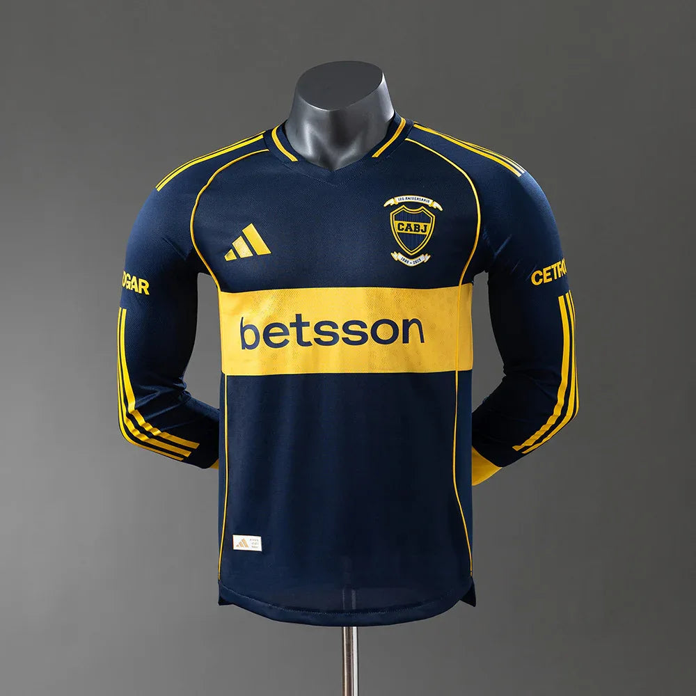 CAMISETA BOCA JUNIORS I 25/26 HOMBRE MANGA LARGA (VERSIÓN JUGADOR) - ZonaCamisetas