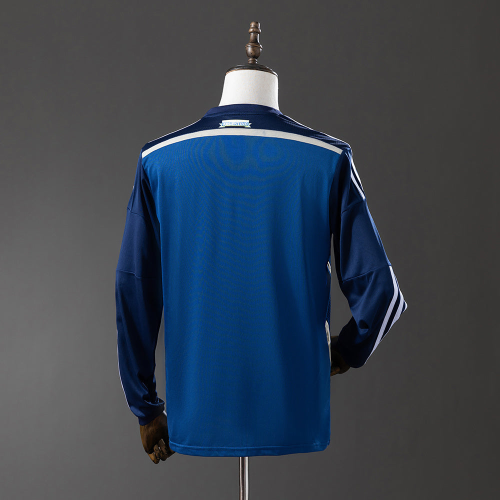 CAMISETA ARGENTINA II 2014 HOMBRE MANGA LARGA (RETRO)