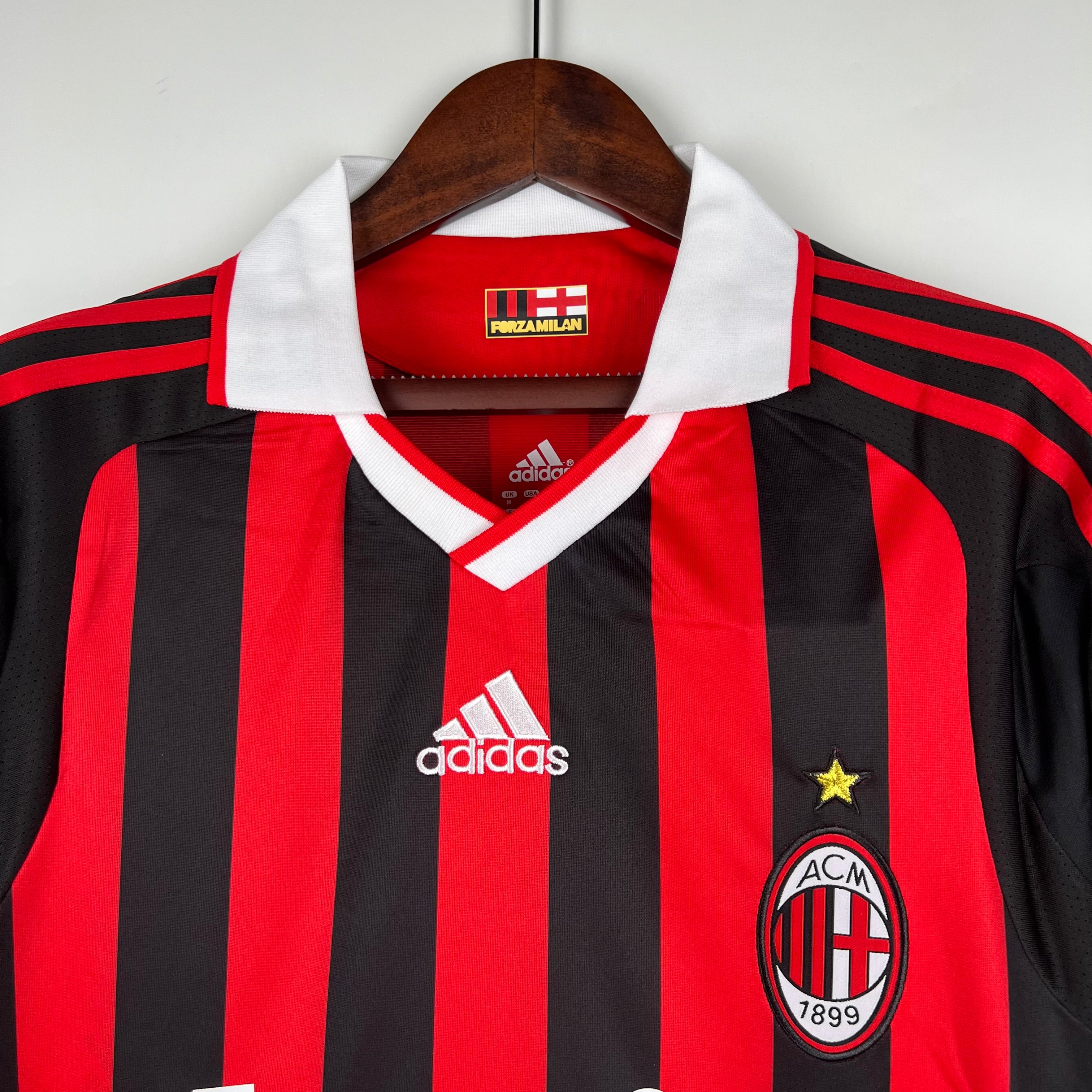 CAMISETA AC MILAN 09/10 HOMBRE (RETRO) MANGA LARGA