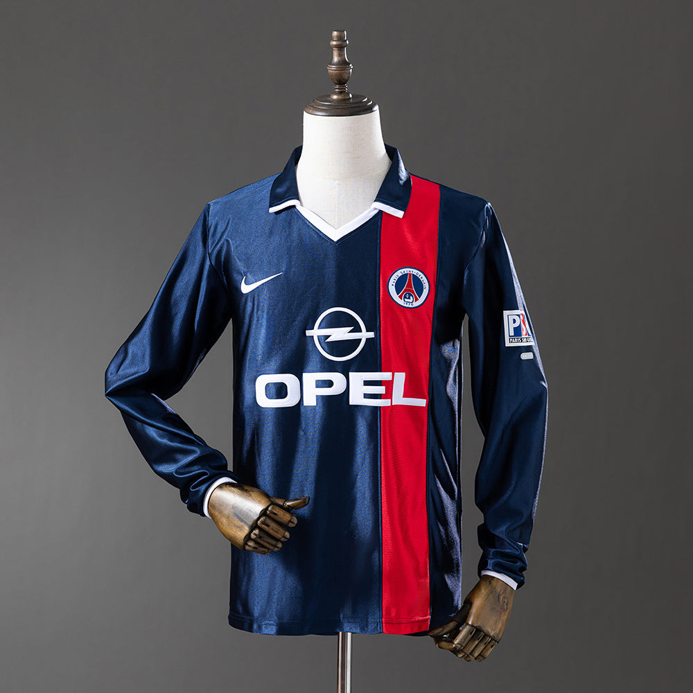 CAMISETA PSG I 01/02 MANGA LARGA HOMBRE (RETRO)