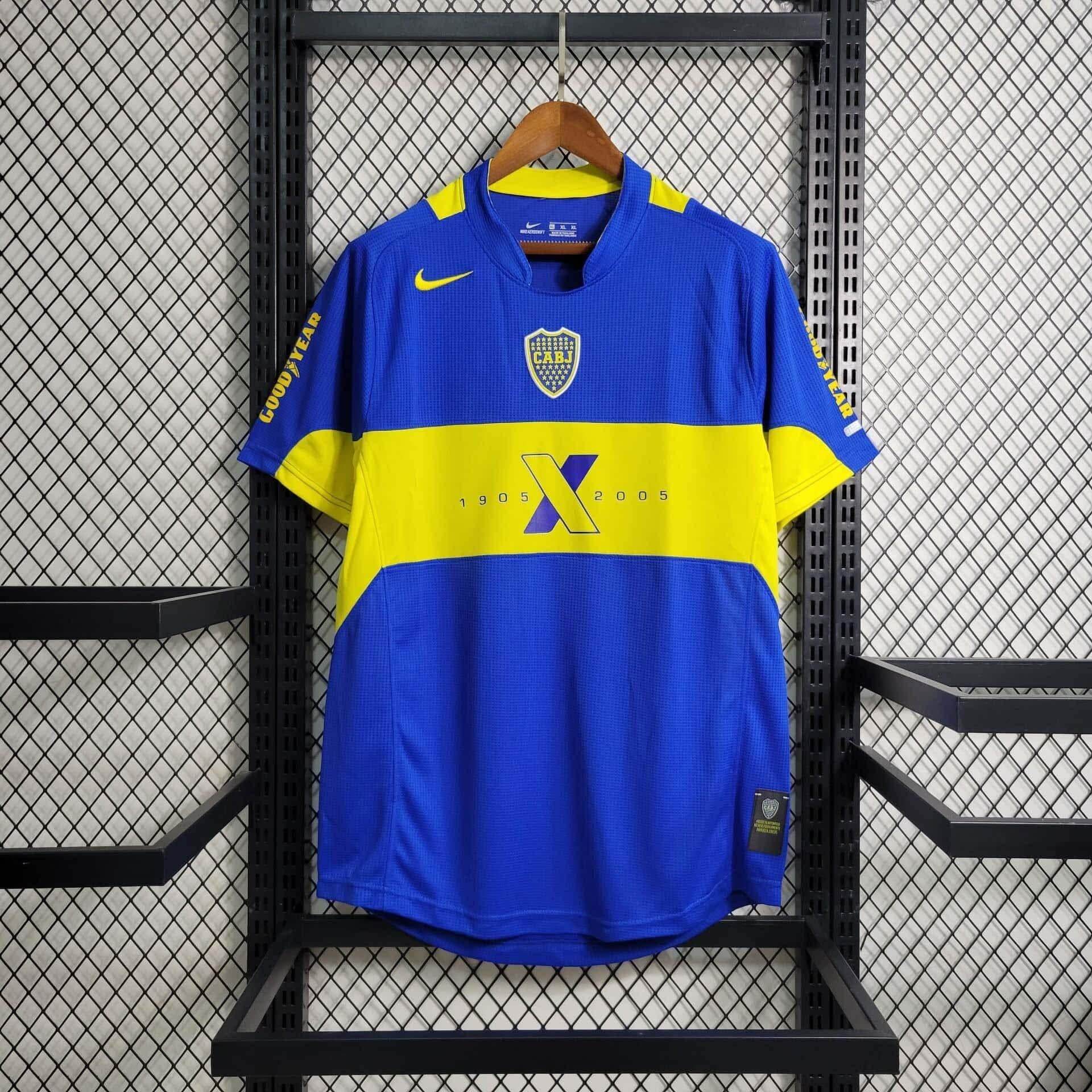 CAMISETA BOCA JUNIORS 2005 HOMBRE (RETRO) - ZonaCamisetas