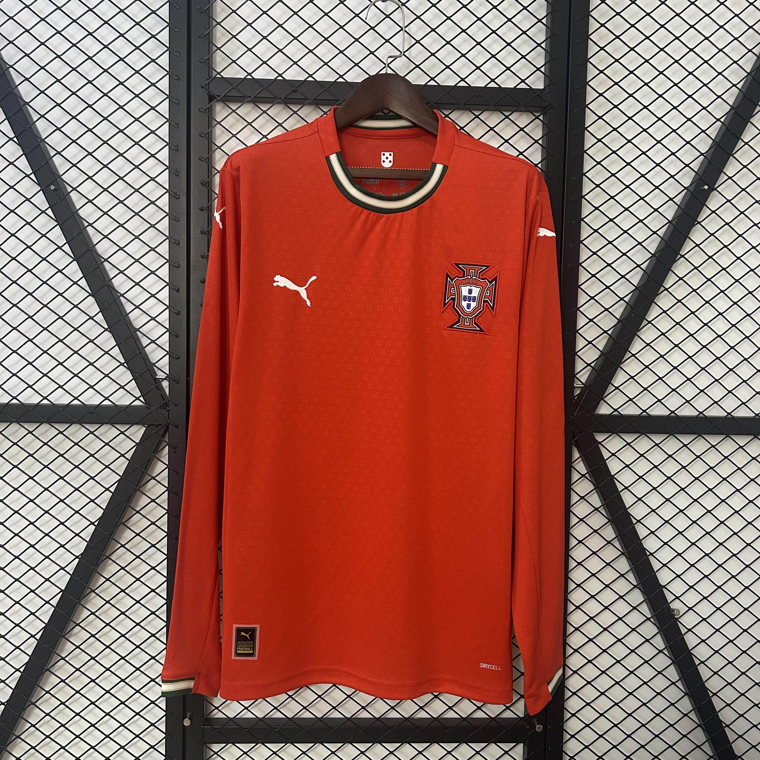 CAMISETA PORTUGAL l 2025 HOMBRE (VERSIÓN FAN) MANGA LARGA - ZonaCamisetas