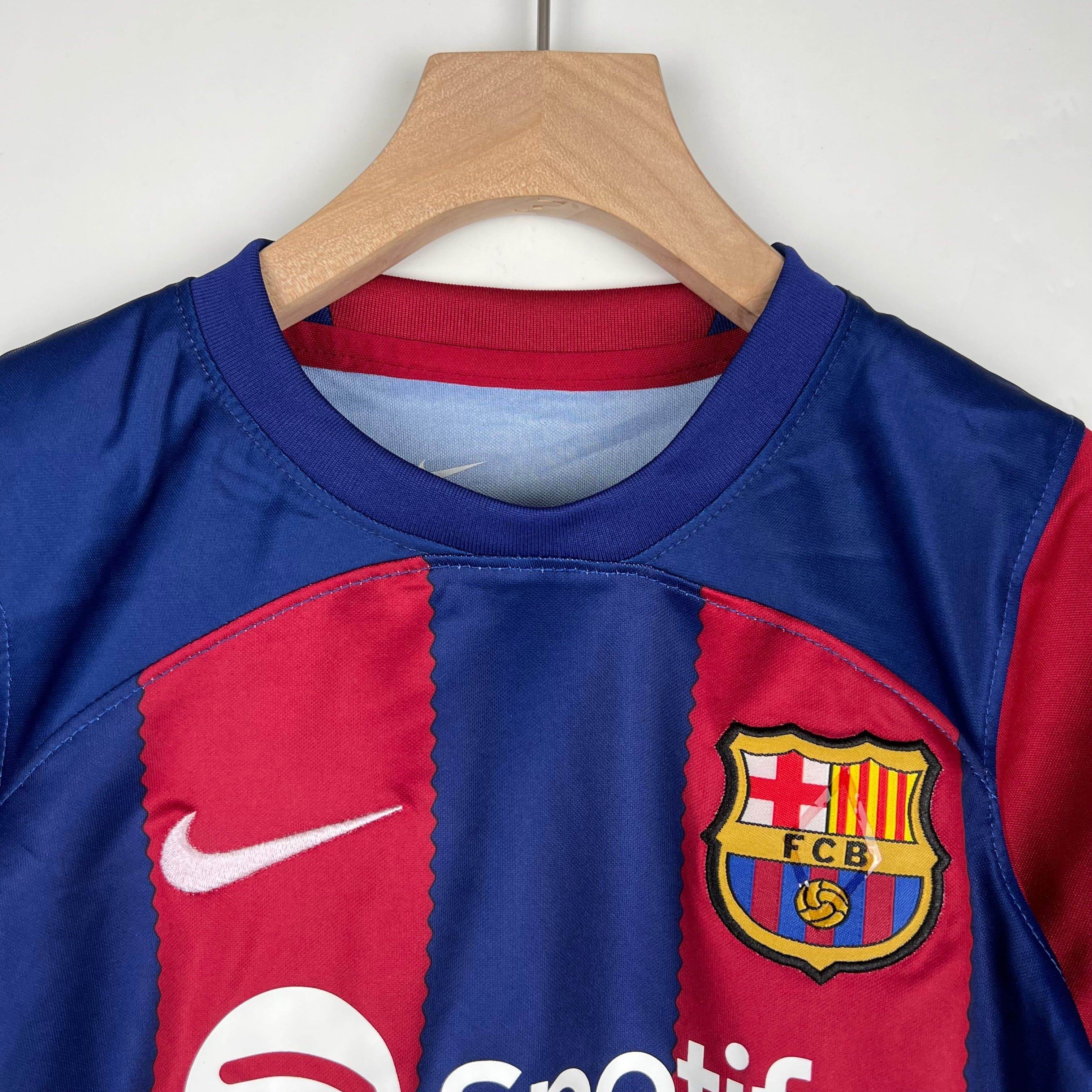CAMISETA BARCELONA I 23/24 CONJUNTO INFANTIL - ZonaCamisetas
