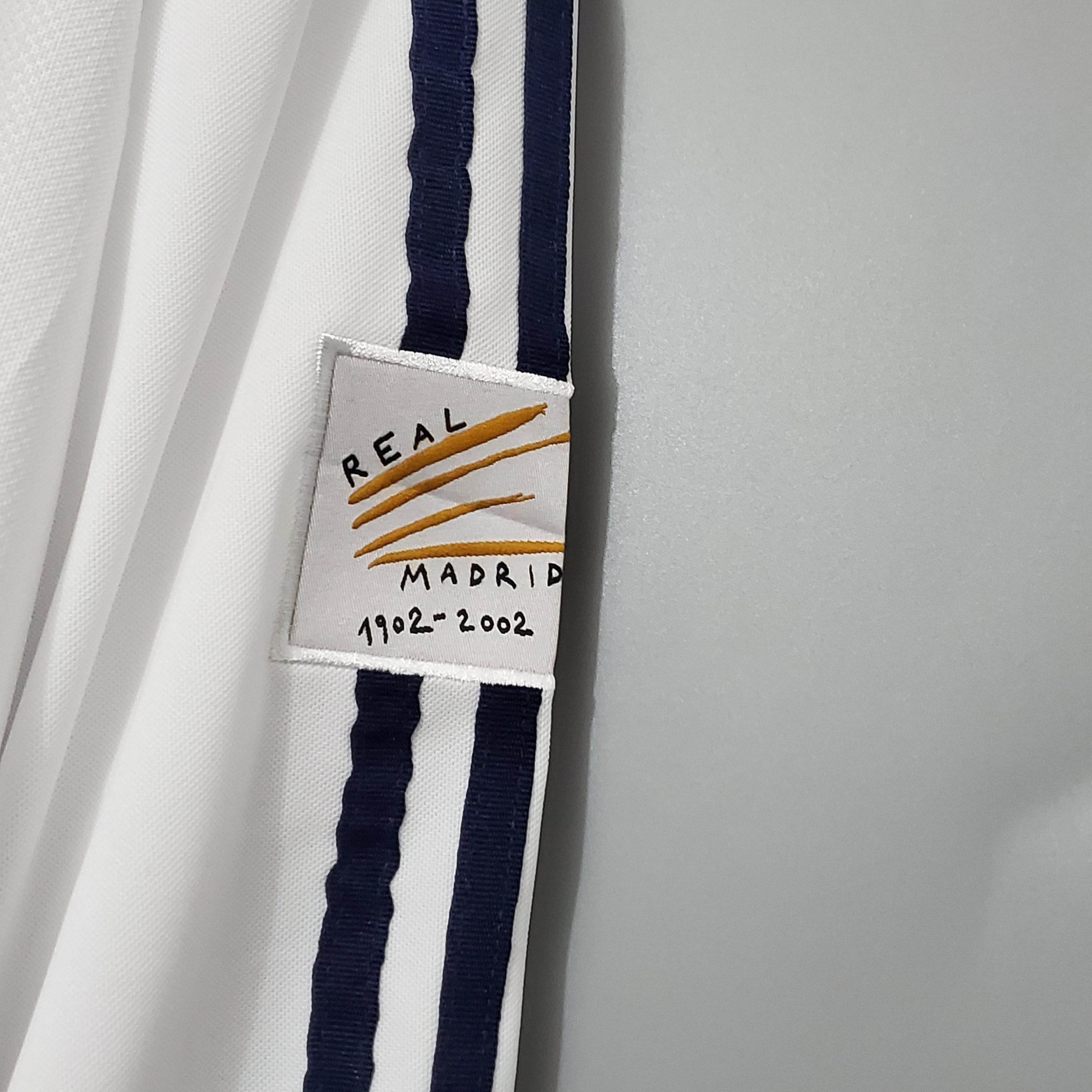 CAMISETA REAL MADRID l 01/02 MANGA LARGA HOMBRE (RETRO) - ZonaCamisetas