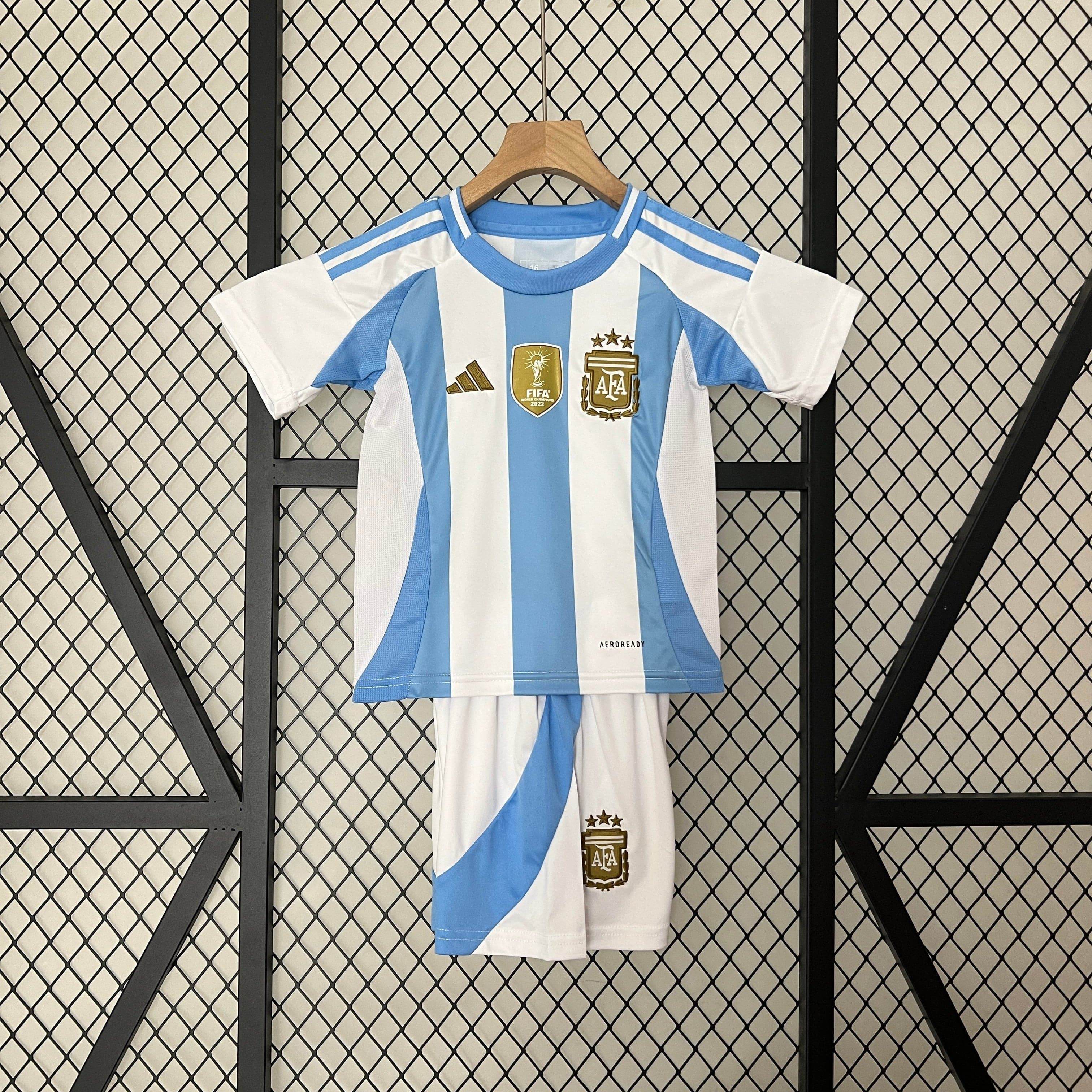 CAMISETA ARGENTINA COPA AMÉRICA 2024 CONJUNTO INFANTIL - ZonaCamisetas