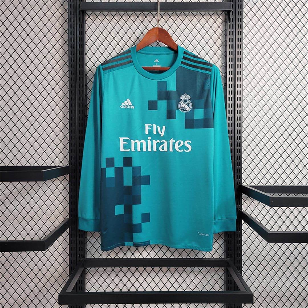 CAMISETA REAL MADRID lI 17/18 MANGA LARGA HOMBRE (RETRO) - ZonaCamisetas